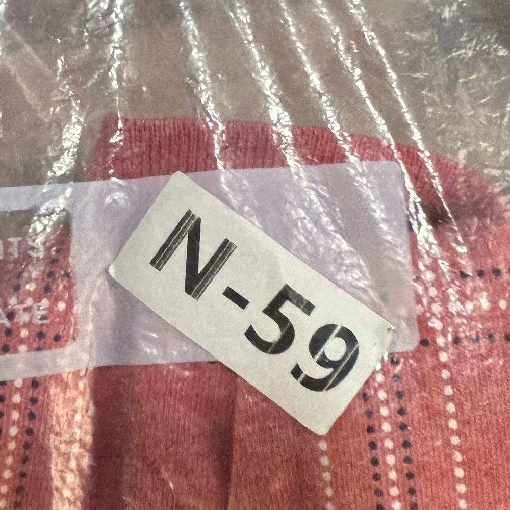 George George Plaid Rust Half Button Polo Shirt 2XL (50-52) Size US XXL / EU 58 / 5 - 4 Thumbnail
