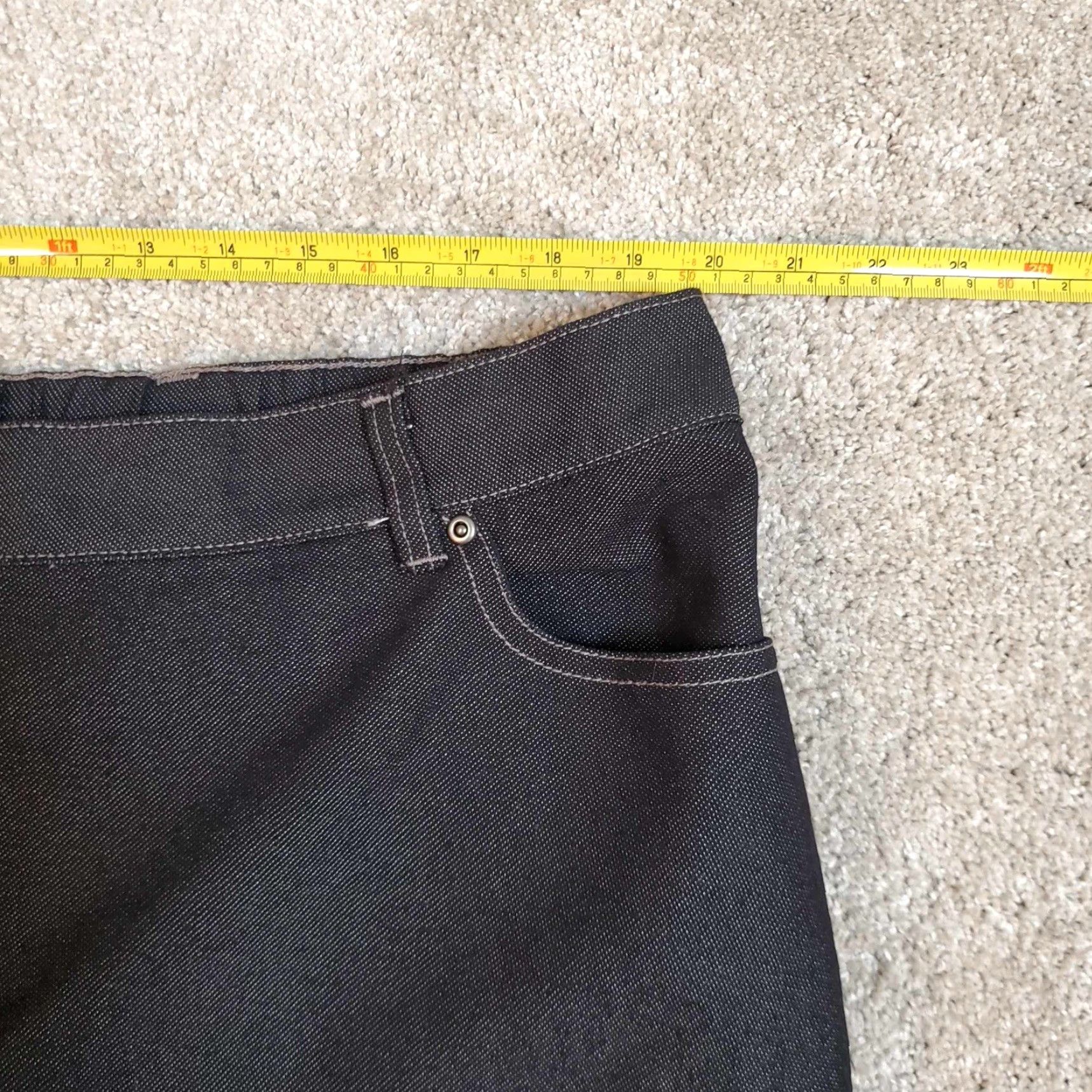 Denime McDONALDS FAST FOOD EMPLOYEE Denim Pants Jeans Size 22-R Dark Wash Charcoal Belt Loops Regular Unisex Adults Jeans Style Straight Vintage No Size 40" / US 18 - 4 Thumbnail