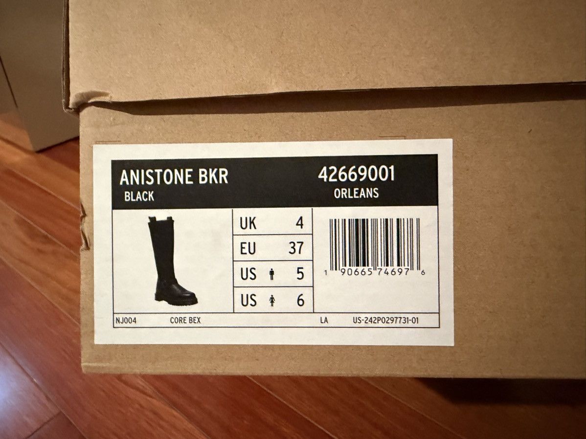 Dr. Martens MR.MARTENS ANISTONE KNEE HIGH Orleans Leather Biker Boots Size US 5 / EU 37 - 8 Thumbnail