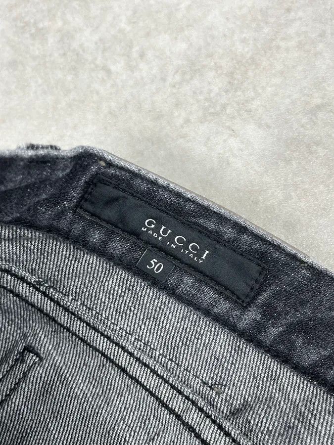 Gucci 2010s Gucci Grey Denim Straight-Leg Jeans Size US 33 - 14 Thumbnail
