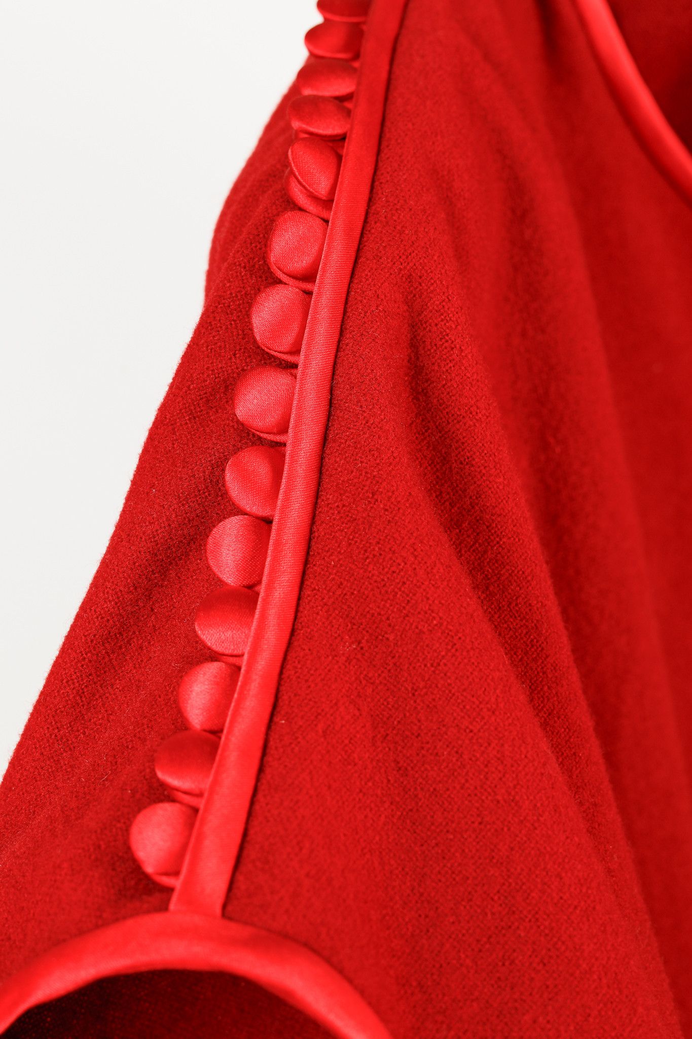 Gucci Gucci AW/19 Runway Red Wool Satin-Trim Cowl-Neck Dress Size M / US 6-8 / IT 42-44 - 6 Thumbnail