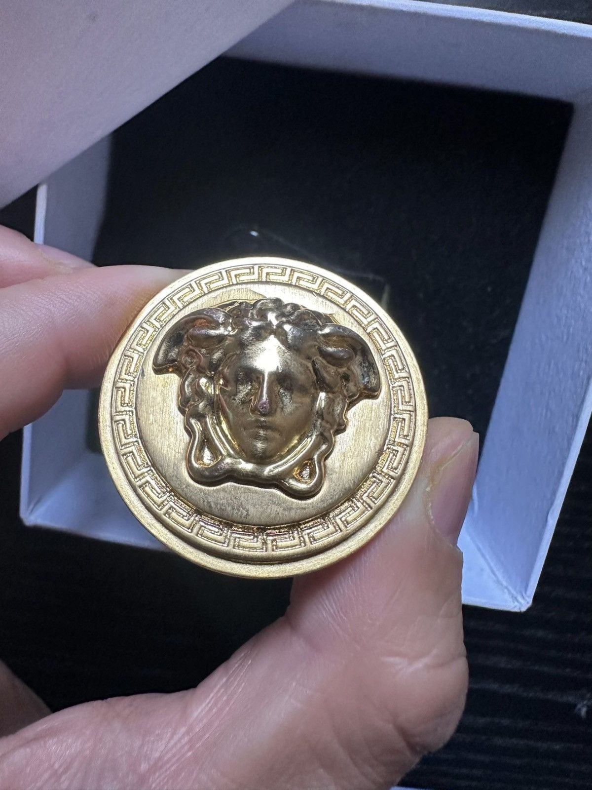 Versace Versace Medusa Ring Size ONE SIZE - 2 Thumbnail