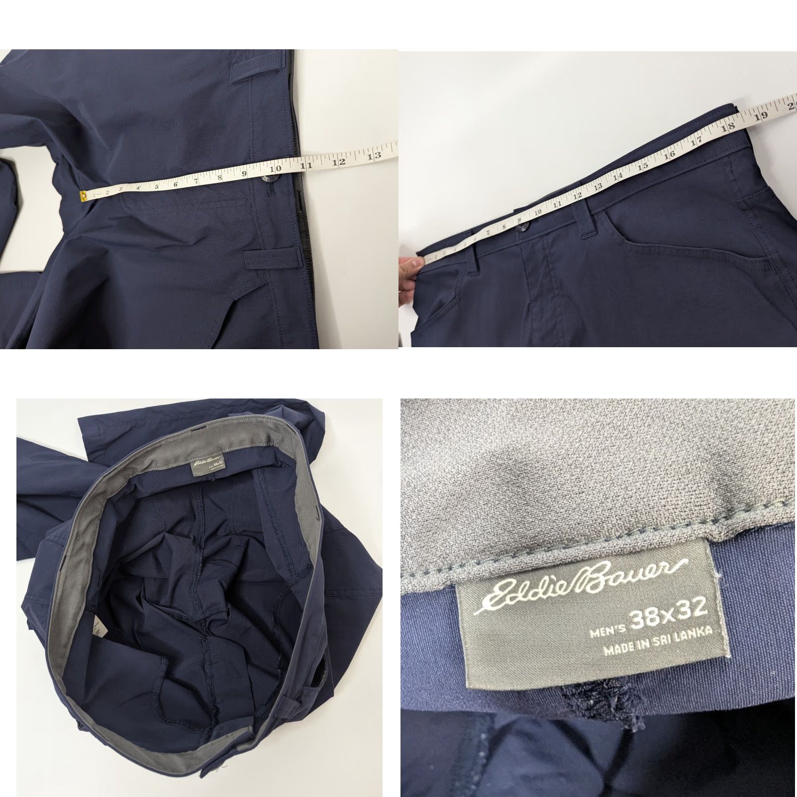 Eddie Bauer Eddie Bauer Pants Mens 38x32 Tech Stretch Performance Travel Casual Navy Straight Front Pockets Regular Mens Size US 38 / EU 54 - 8 Thumbnail