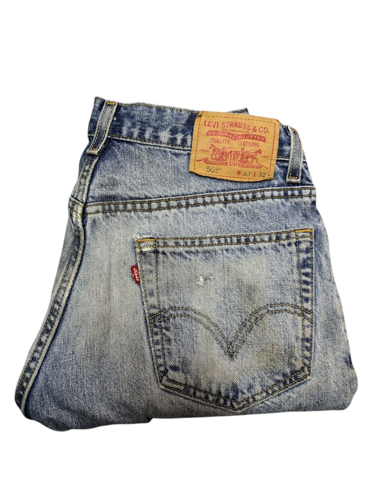 Jean × Levi's × Vintage Vintage Levis 505 Regular Fit Men Jeans (Size 32) Size US 32 / EU 48 - 3 Thumbnail