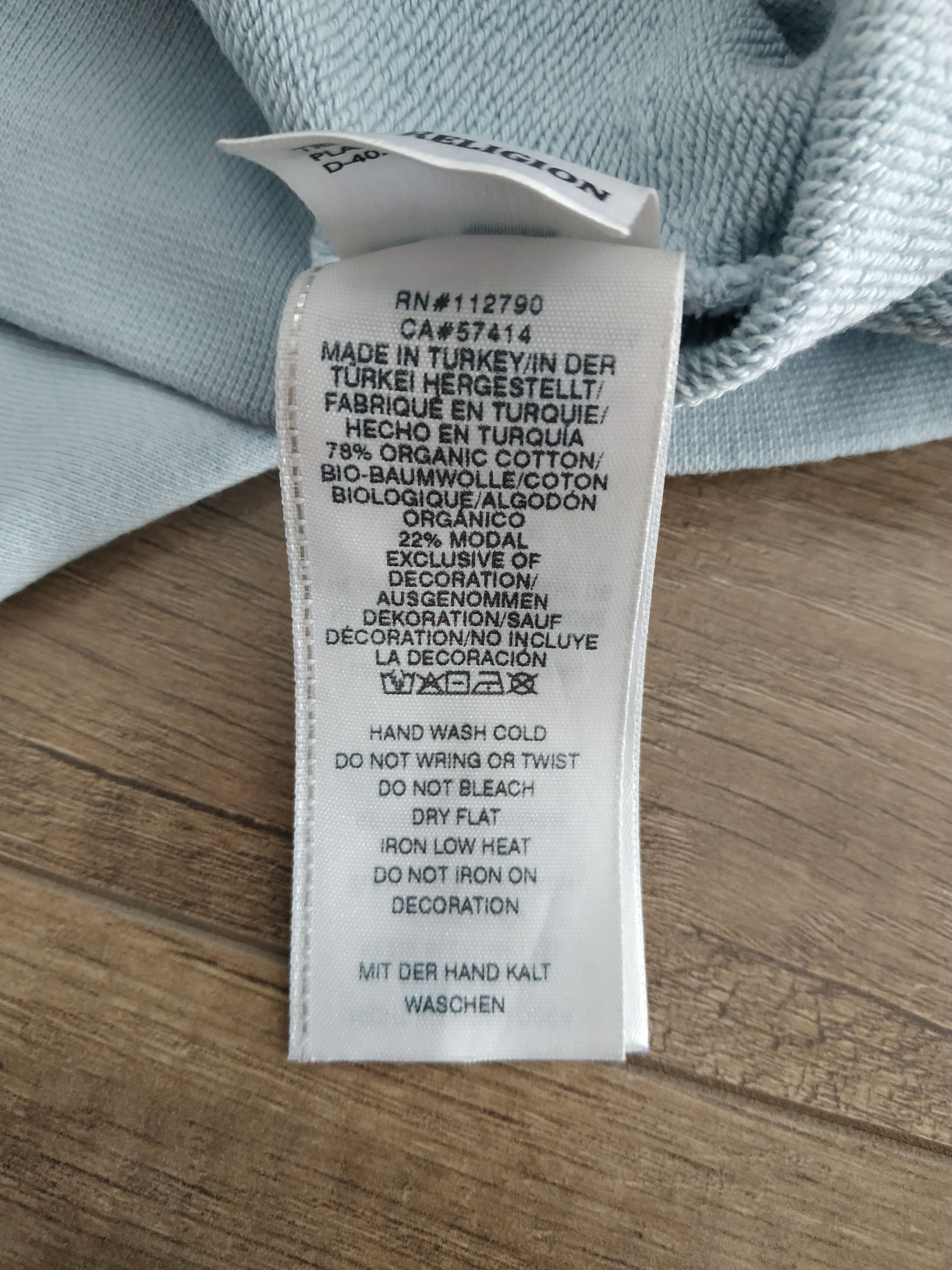 True Religion True Religion Men's Lightblue Hoodie, s. MEDIUM Size US M / EU 48-50 / 2 - 10 Thumbnail