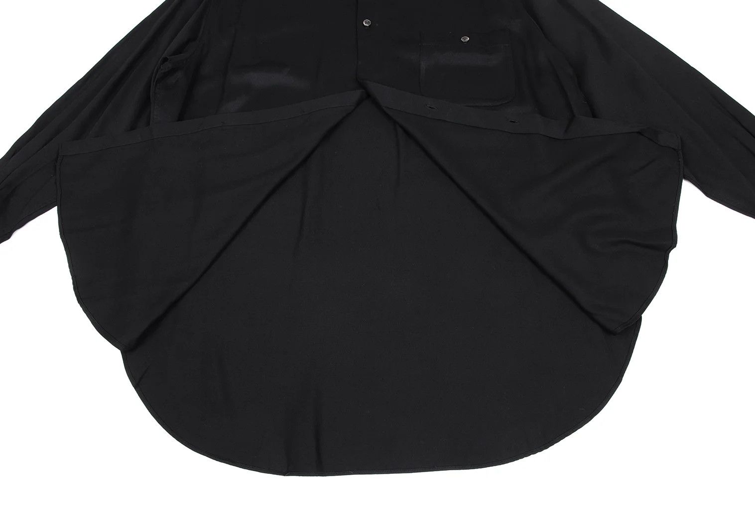 Jean Paul Gaultier Rayon Long Sleeve Shirt in Black Size US M / EU 48-50 / 2 - 10 Thumbnail