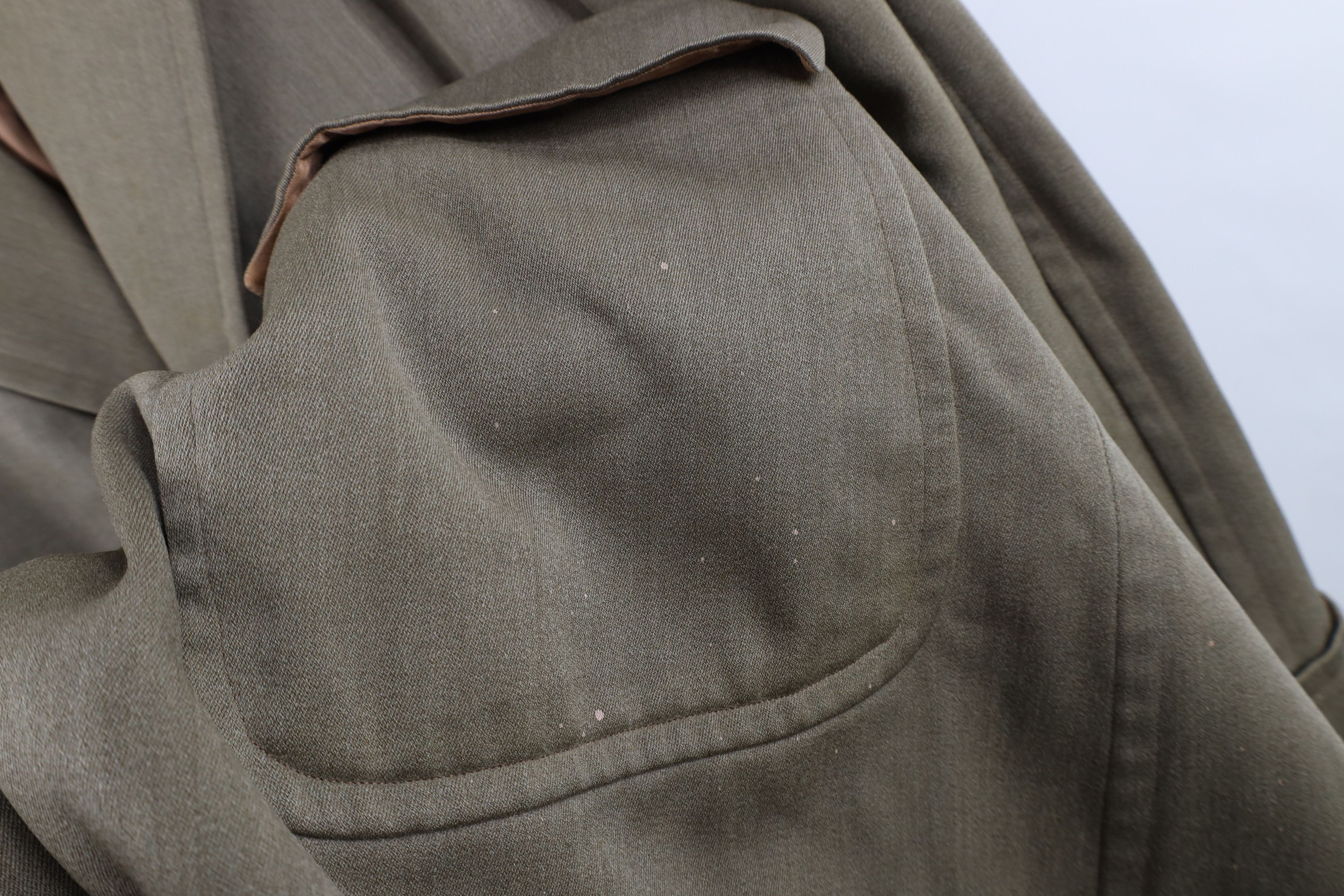Vintage Vintage 50s Rockabilly Worsted Wool Trench Coat Jacket USA Size US XL / EU 56 / 4 - 7 Thumbnail