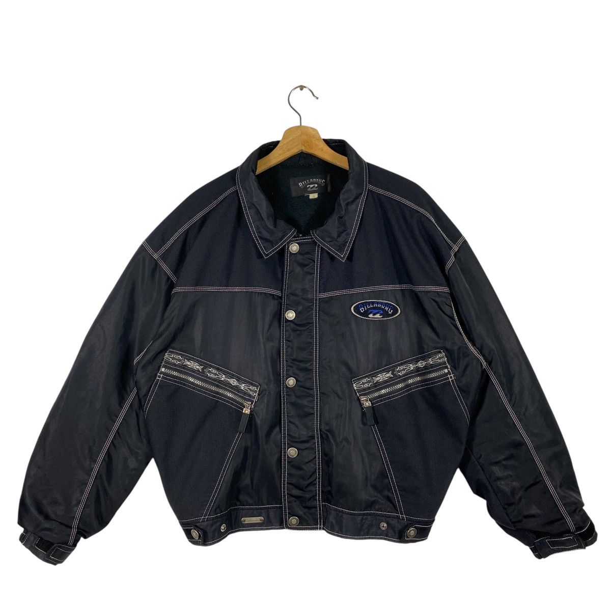 Billabong × Vintage Vintage 90s Billabong Zipper/Button Jacket Size US M / EU 48-50 / 2 - 1 Thumbnail
