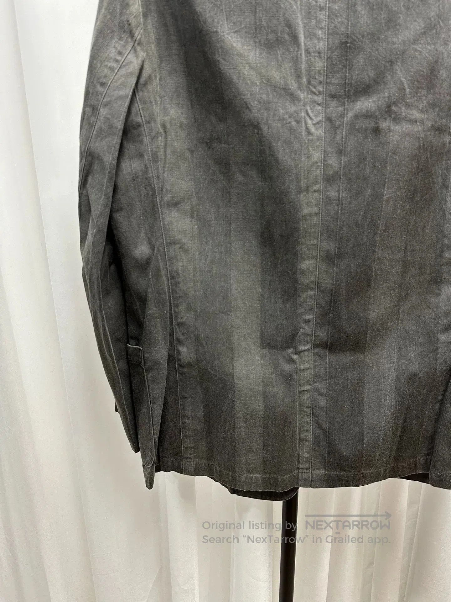 Y's for Men Yohji Yamamoto Gray Striped Suit Jacket. Size US M / EU 48-50 / 2 - 6 Thumbnail