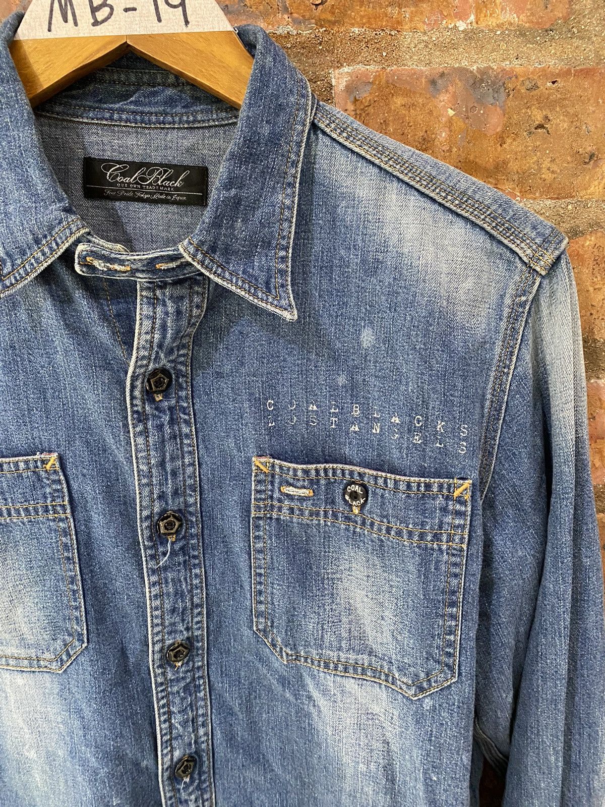 Mastermind Japan 2000s 🔥 Coal Black Los Angeles Rustic Faded Denim Distresse Size US M / EU 48-50 / 2 - 5 Thumbnail