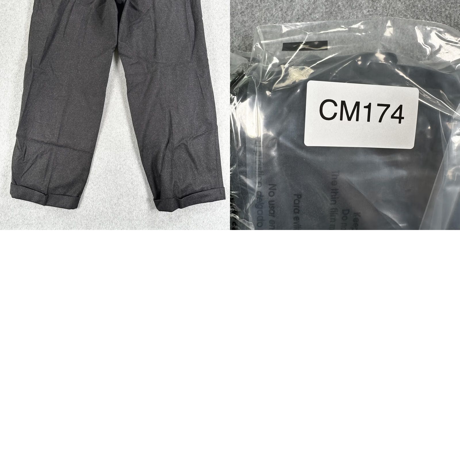 Versace V2 by Versace Dress Pants Mens 36x29 Gray Pleated Cuffed Straight Leg Trousers Size US 36 / EU 52 - 8 Thumbnail