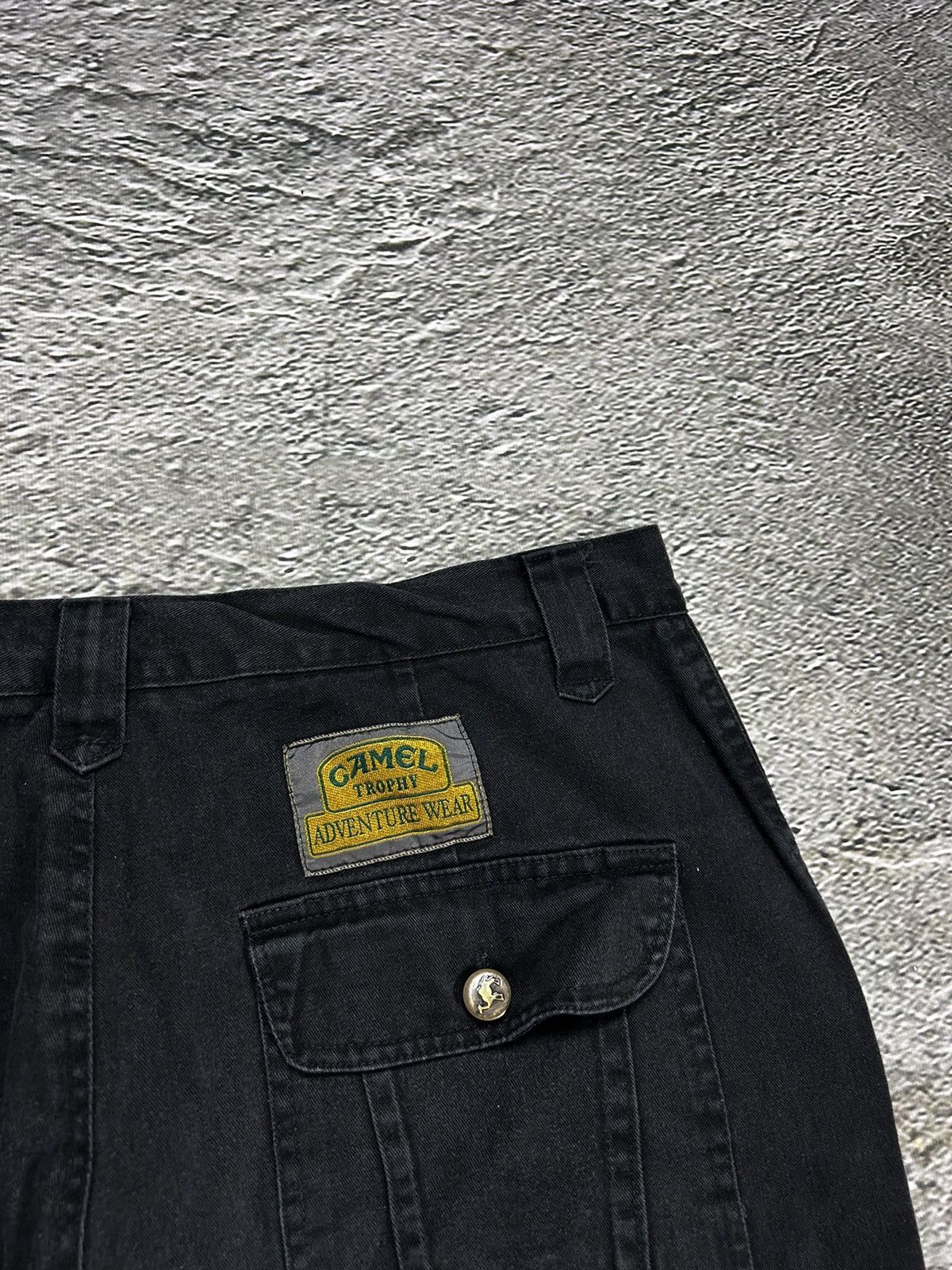 Camel × Vintage × camel active Camel cargo pants black vintage workwear Active Size US 36 / EU 52 - 2 Thumbnail