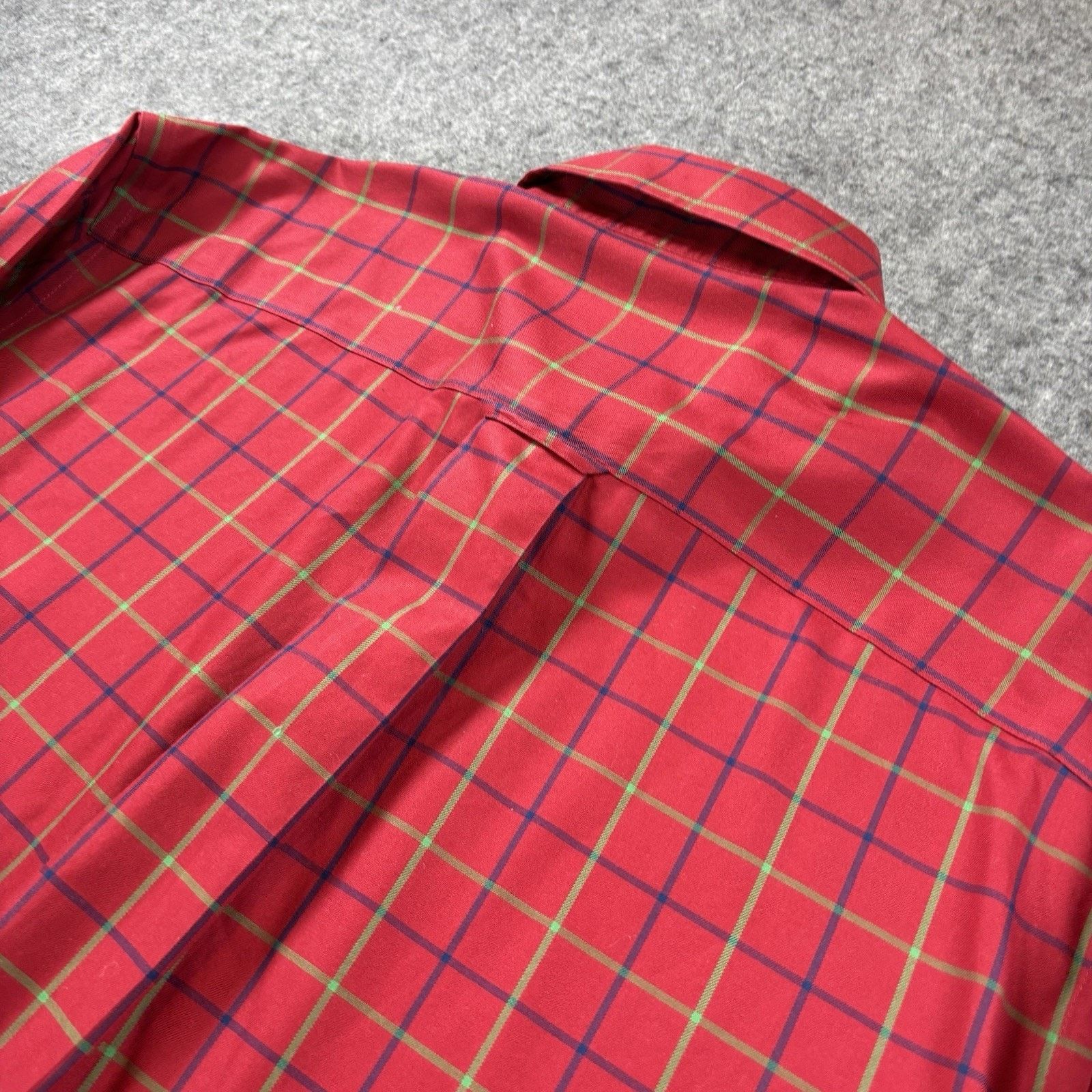 Orvis Orvis Men's Large Cotton Button Shirt Red Green Blue Plaid Size US L / EU 52-54 / 3 - 5 Thumbnail