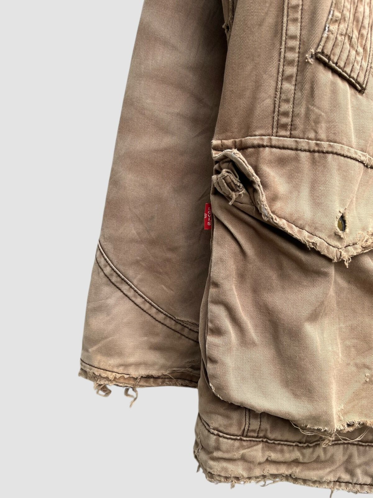 Levi's Distressed Levi’s Mod/Military Fur Lining Hooded Jacket Size US L / EU 52-54 / 3 - 10 Thumbnail