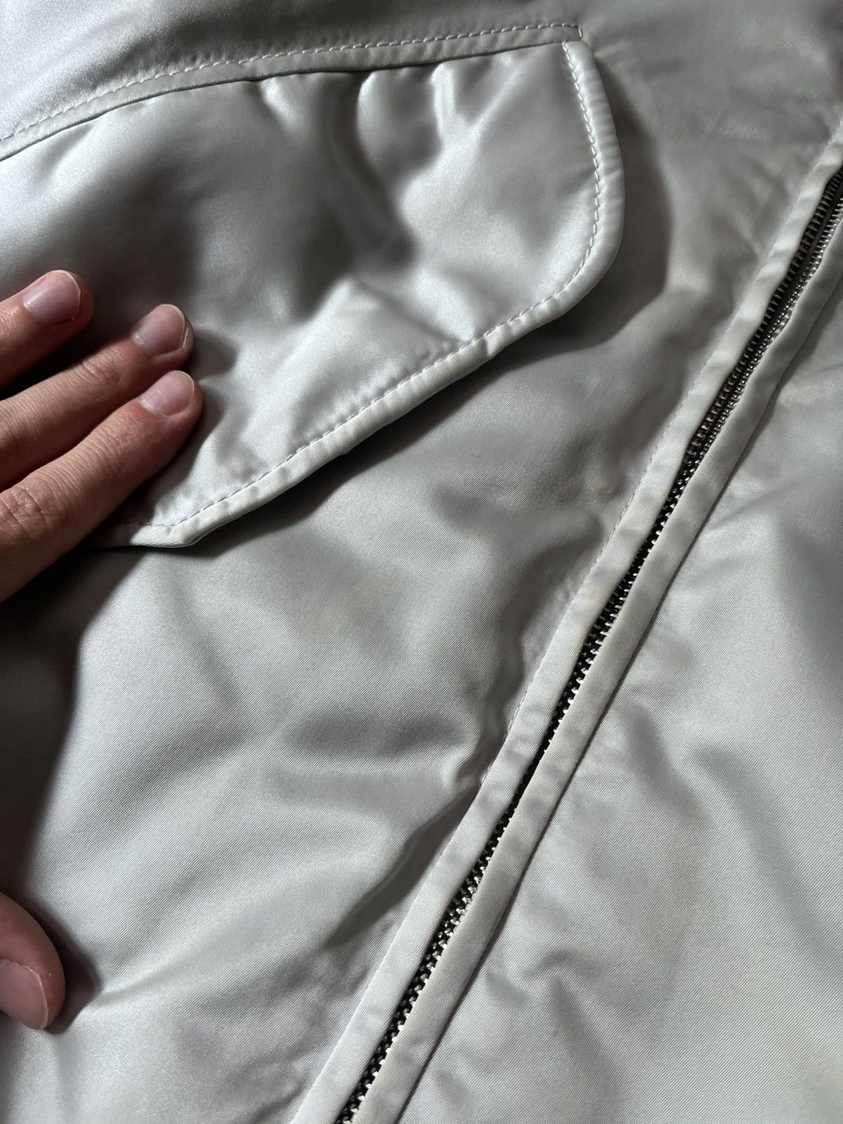 Acne Studios Acne Studios S/S 2017 Mito silver nylon jacket Size US M / EU 48-50 / 2 - 19 Thumbnail