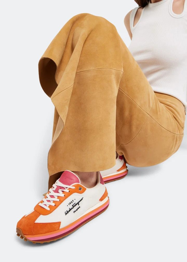 Salvatore Ferragamo o1y0426 Low-Top Sneakers in Multicolor Size US 5.5 / IT 35.5 - 5 Thumbnail
