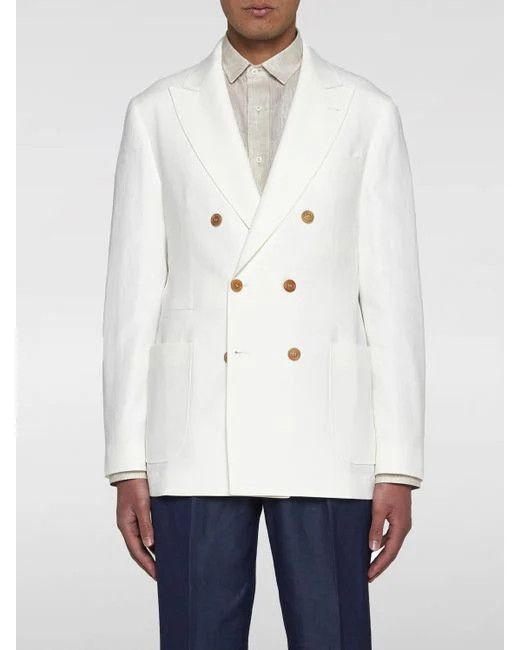 o1w1db10924 Jacket Linen in White