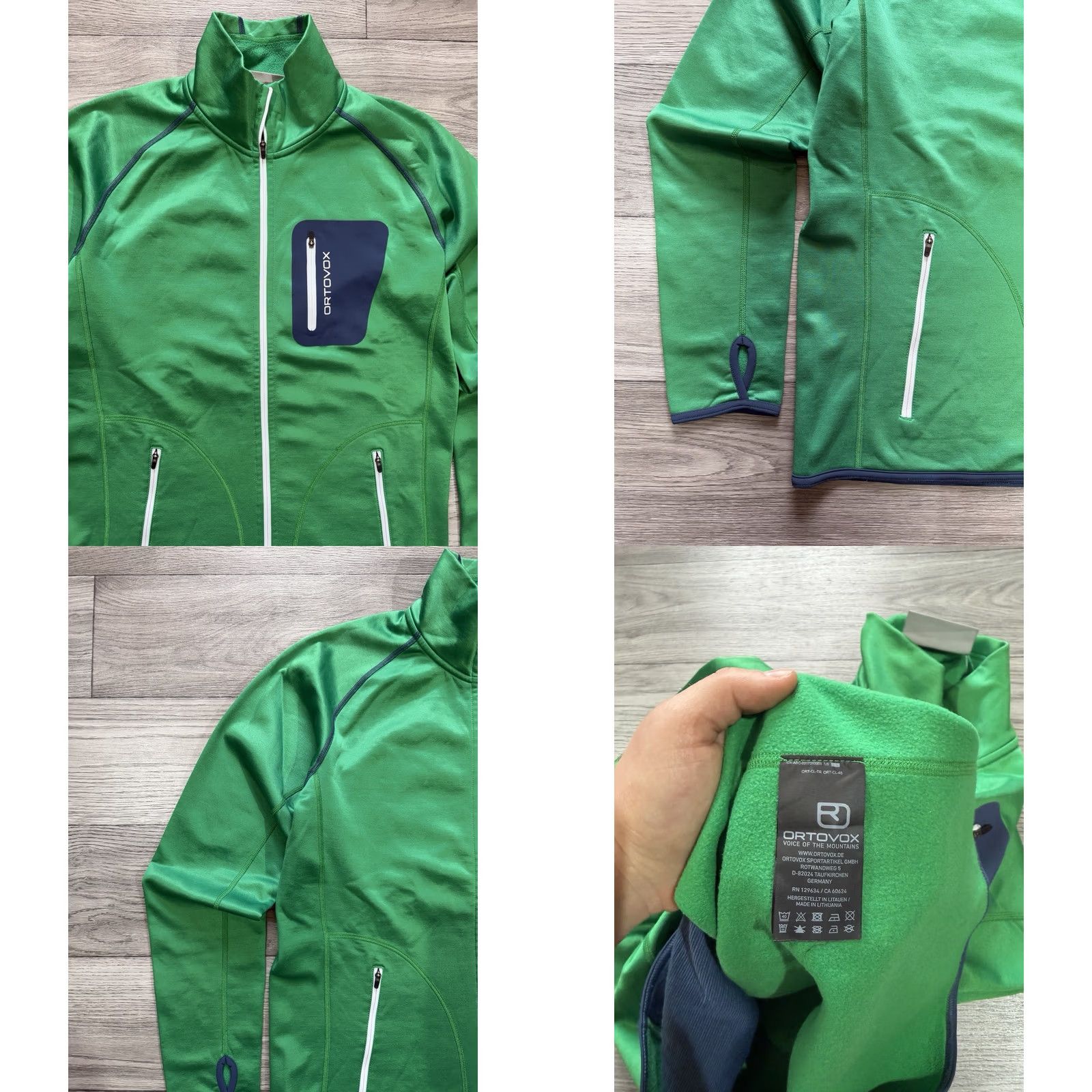 ORTOVOX Ortovox Merino Inside Fleece Jacket Mens Ski Touring Sweater Size L Green Mens Size US L / EU 52-54 / 3 - 8 Thumbnail