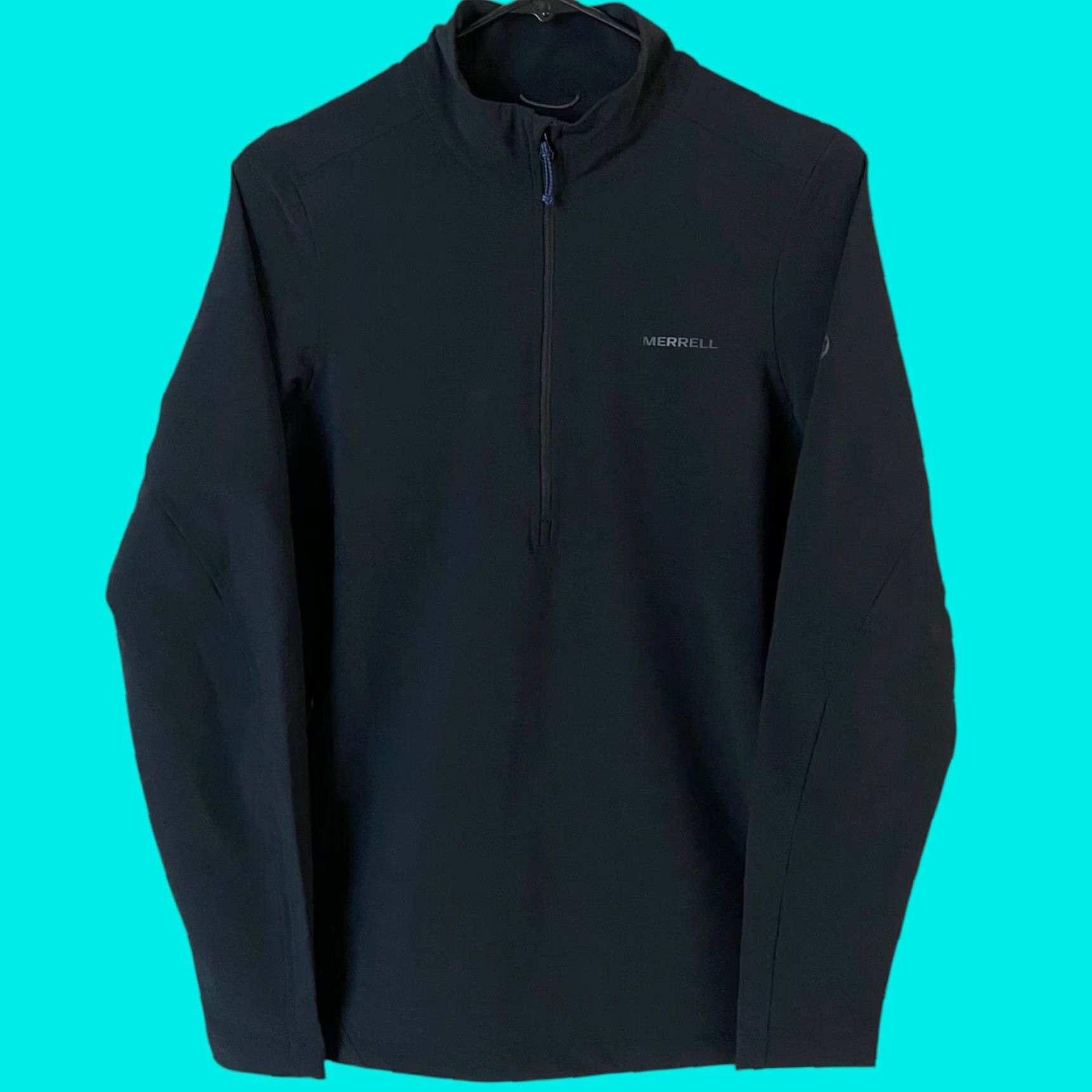 Merrell Merrell 1/2 Zip Soft-Shell Jacket Black Women's Small Water-Resistant Activewear Size S / US 4 / IT 40 - 1 Thumbnail