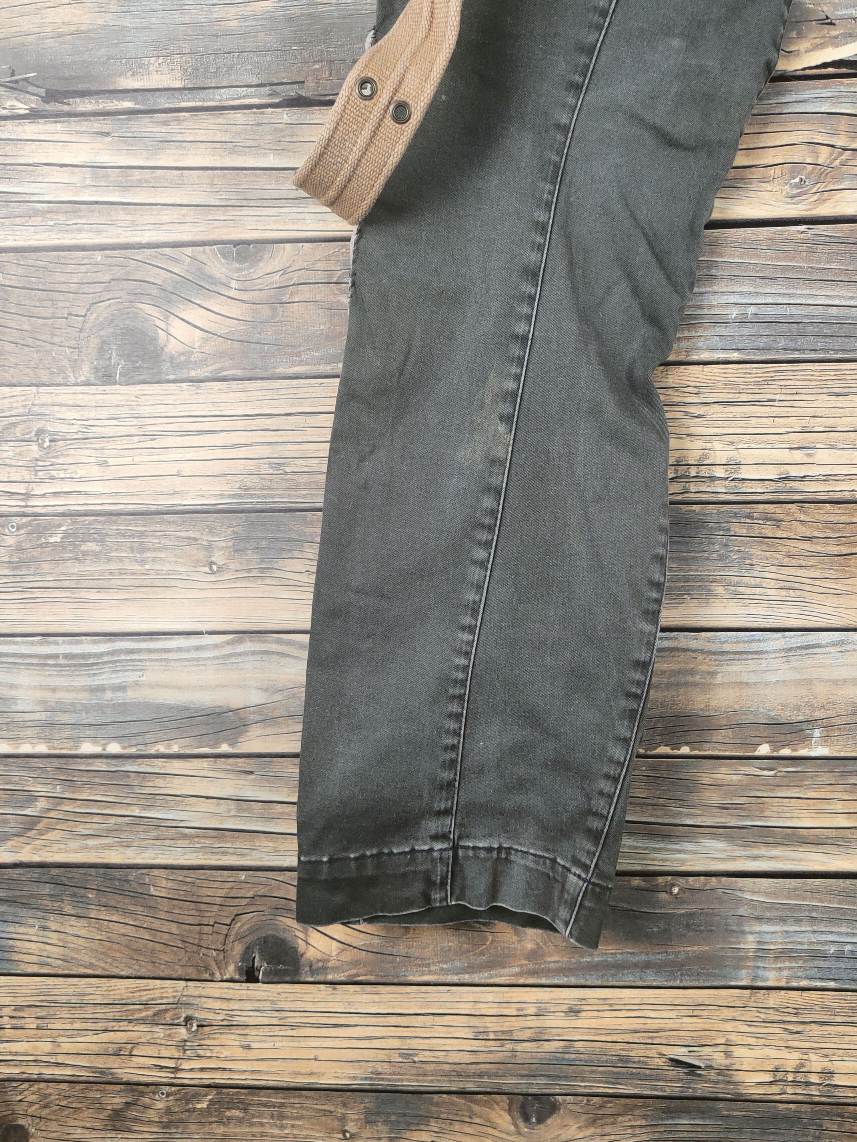 Japanese Brand DL Genba-Xebec Black Multipocket Custom Cargo Pants #47-018 Size US 30 / EU 46 - 9 Thumbnail