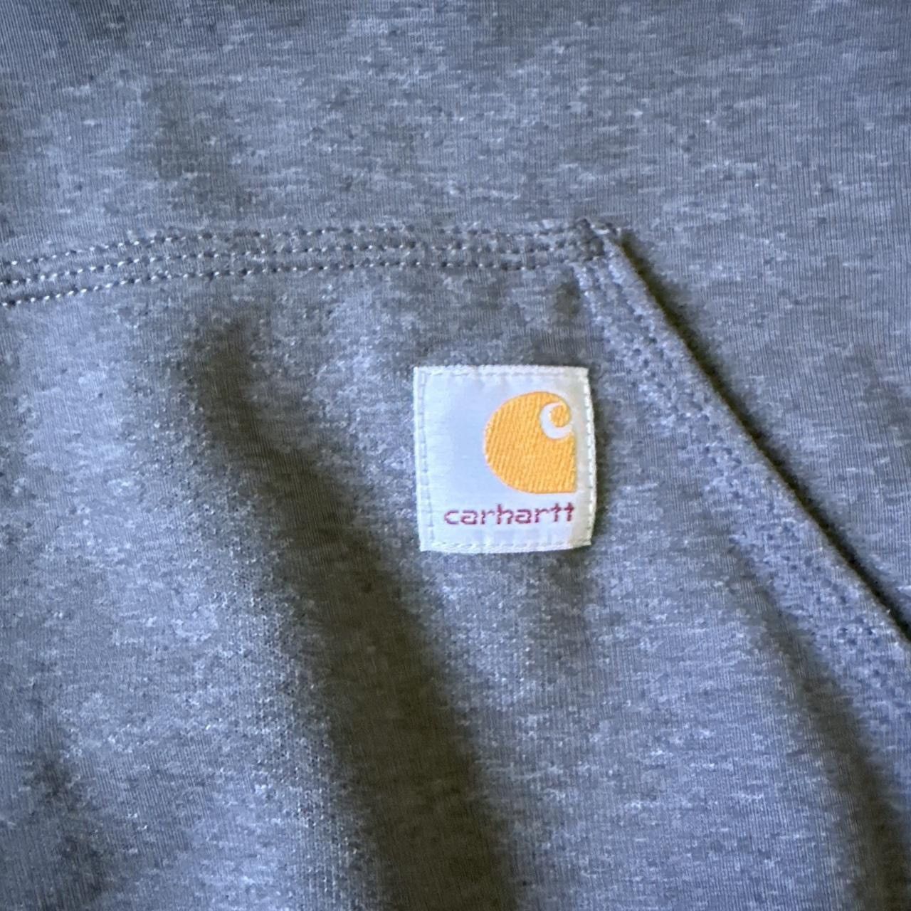 Carhartt Carhartt grey hoodie with embroidered logo Size US M / EU 48-50 / 2 - 2 Thumbnail