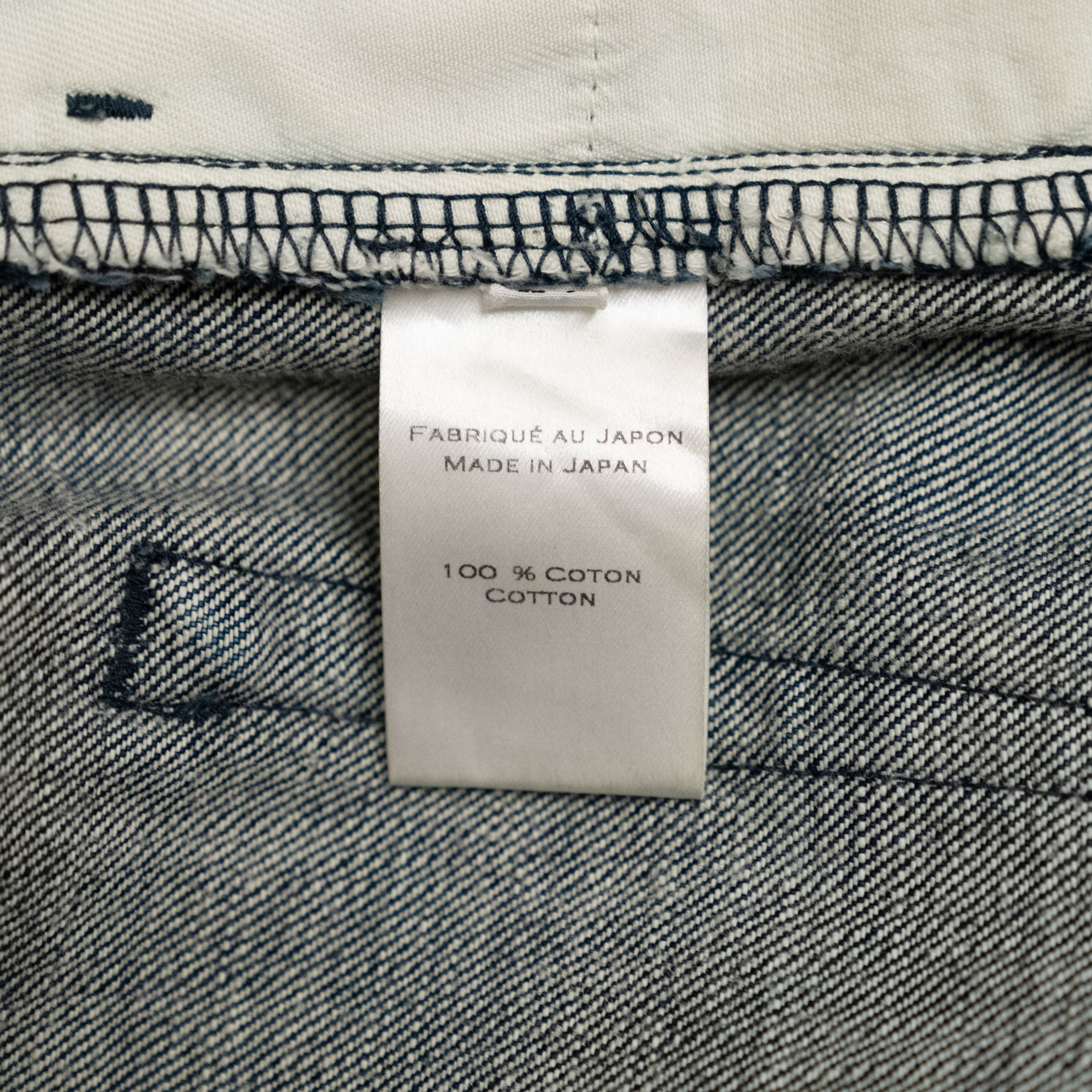 Balmain 2012FW 3D BIKER DEEP BLUE DENIM Decarnin Era Style Size US 27 - 24 Thumbnail