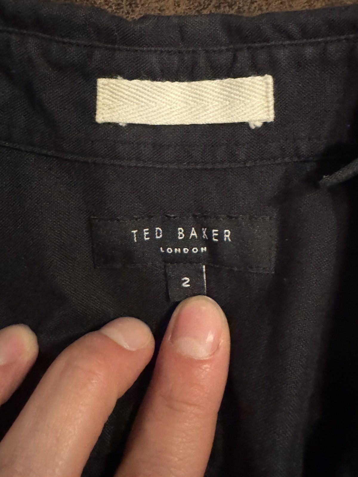 Ted Baker Ted Baker Black size 2 Long Sleeve Collared Shirt Size US M / EU 48-50 / 2 - 6 Thumbnail