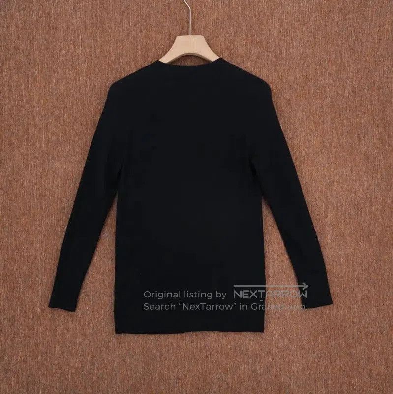 Burberry Burberry Black Wool Logo Long Cardigan. Size XS / US 0-2 / IT 36-38 - 2 Thumbnail