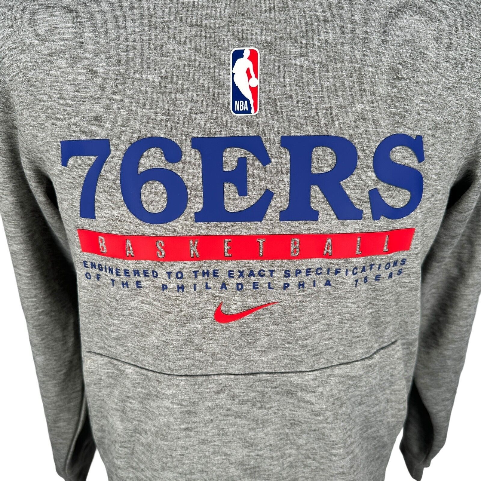 Nike Nike Philadelphia 76ers Hoodie Small Team Player Issue Gray Size US S / EU 44-46 / 1 - 3 Thumbnail
