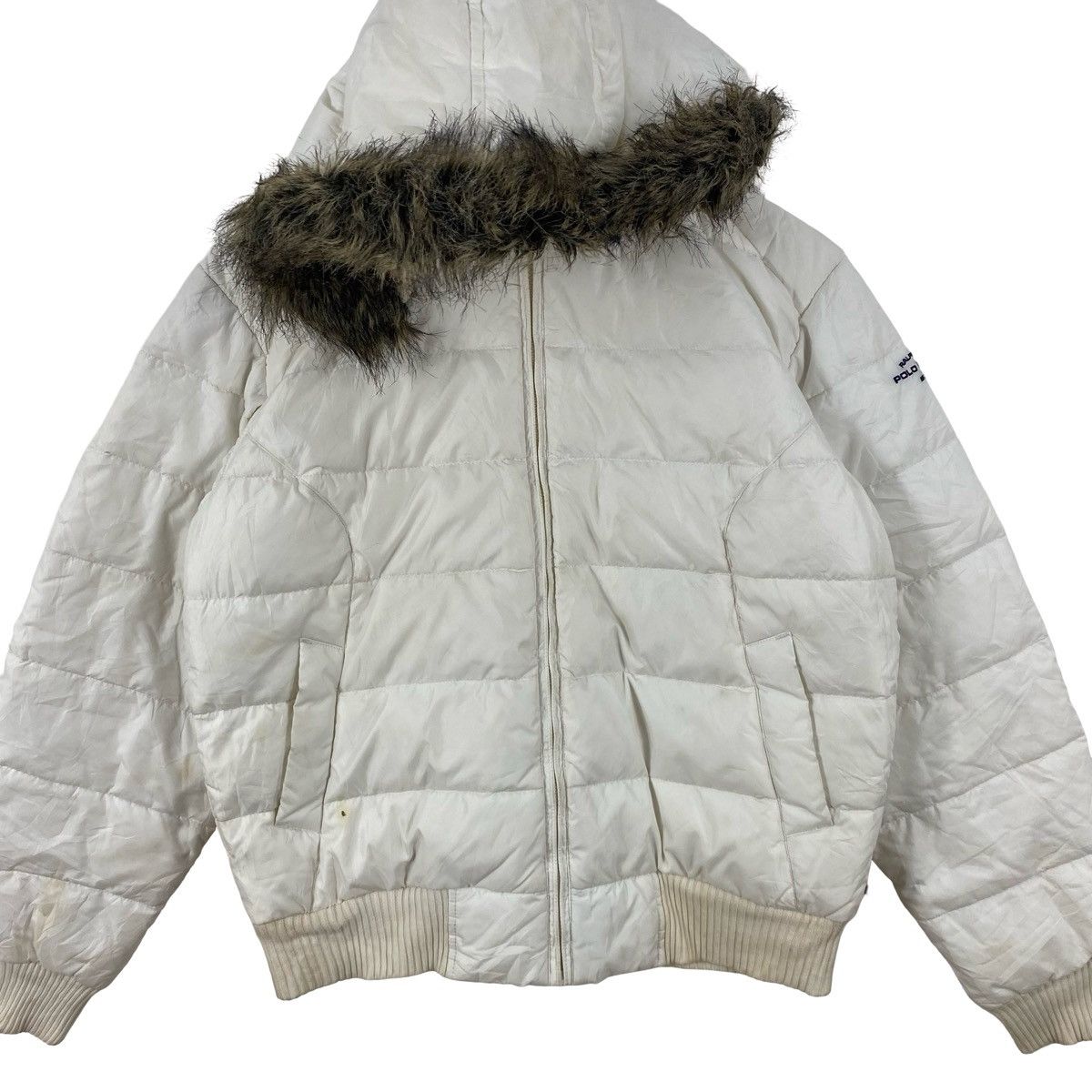 Polo Ralph Lauren Vintage POLO JEANS CO RALPH LAUREN Down Puffer Jacket Fur Size S / US 4 / IT 40 - 5 Thumbnail