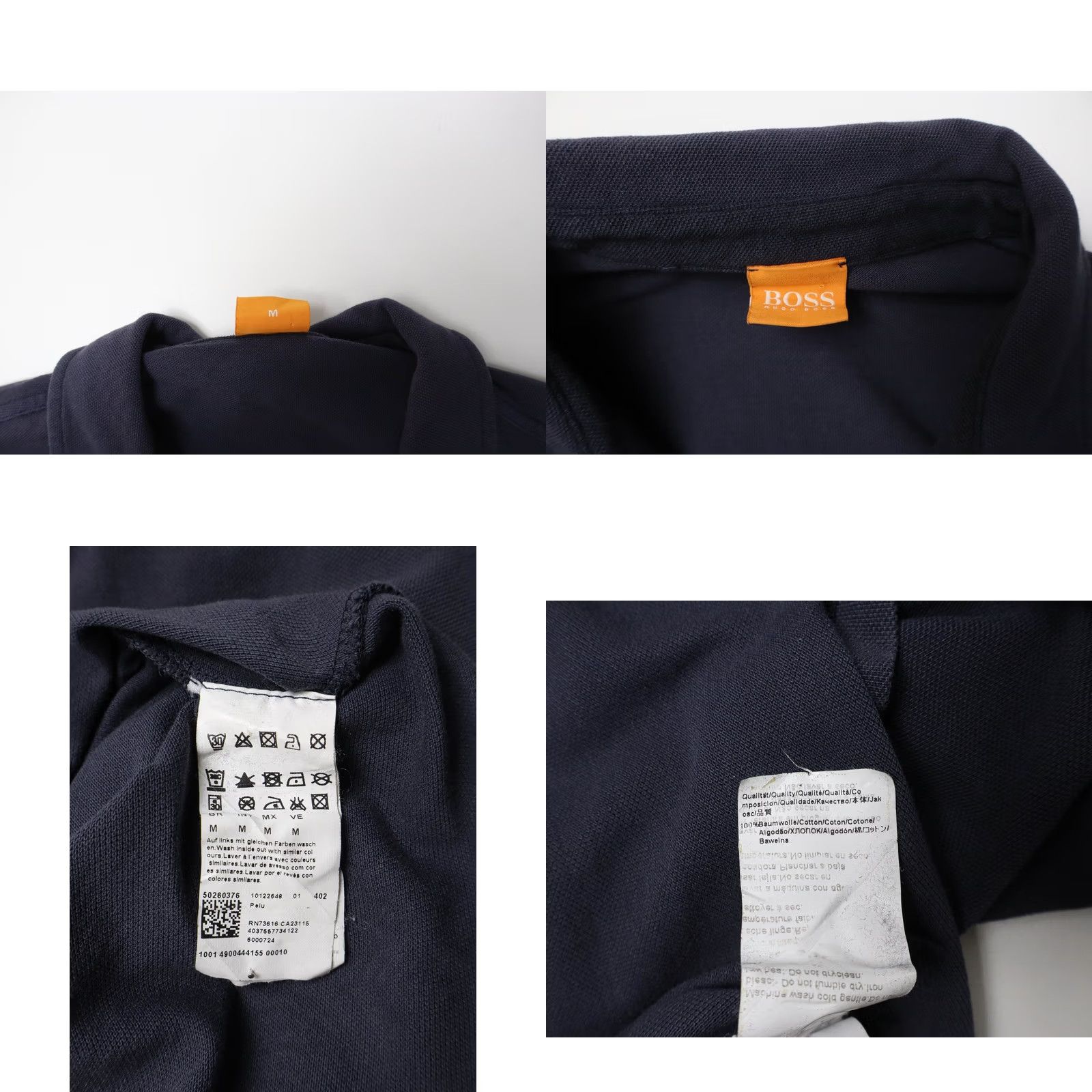 Hugo Boss HUGO BOSS Orange Label Pelu Shirt Men's MEDIUM Blue Button Front Polo Pocket Size US M / EU 48-50 / 2 - 8 Thumbnail
