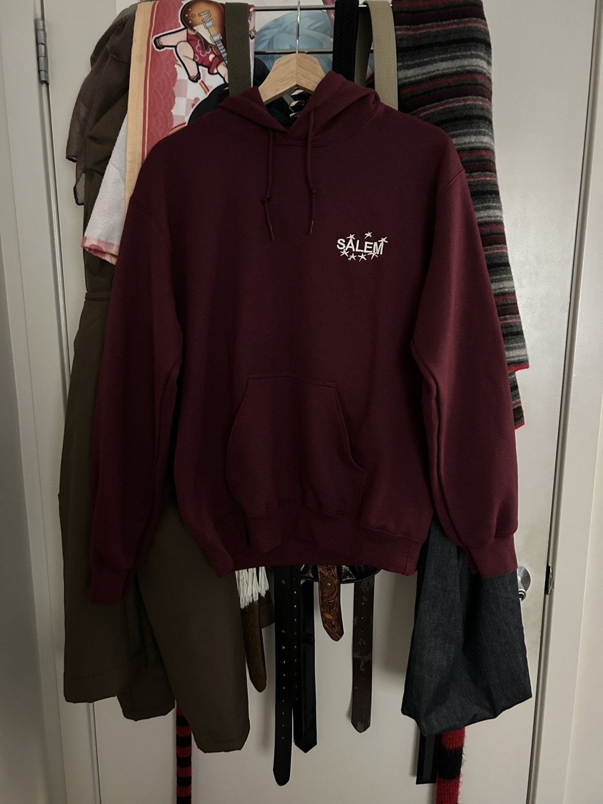 S4lem midwest hoodie Burgundy