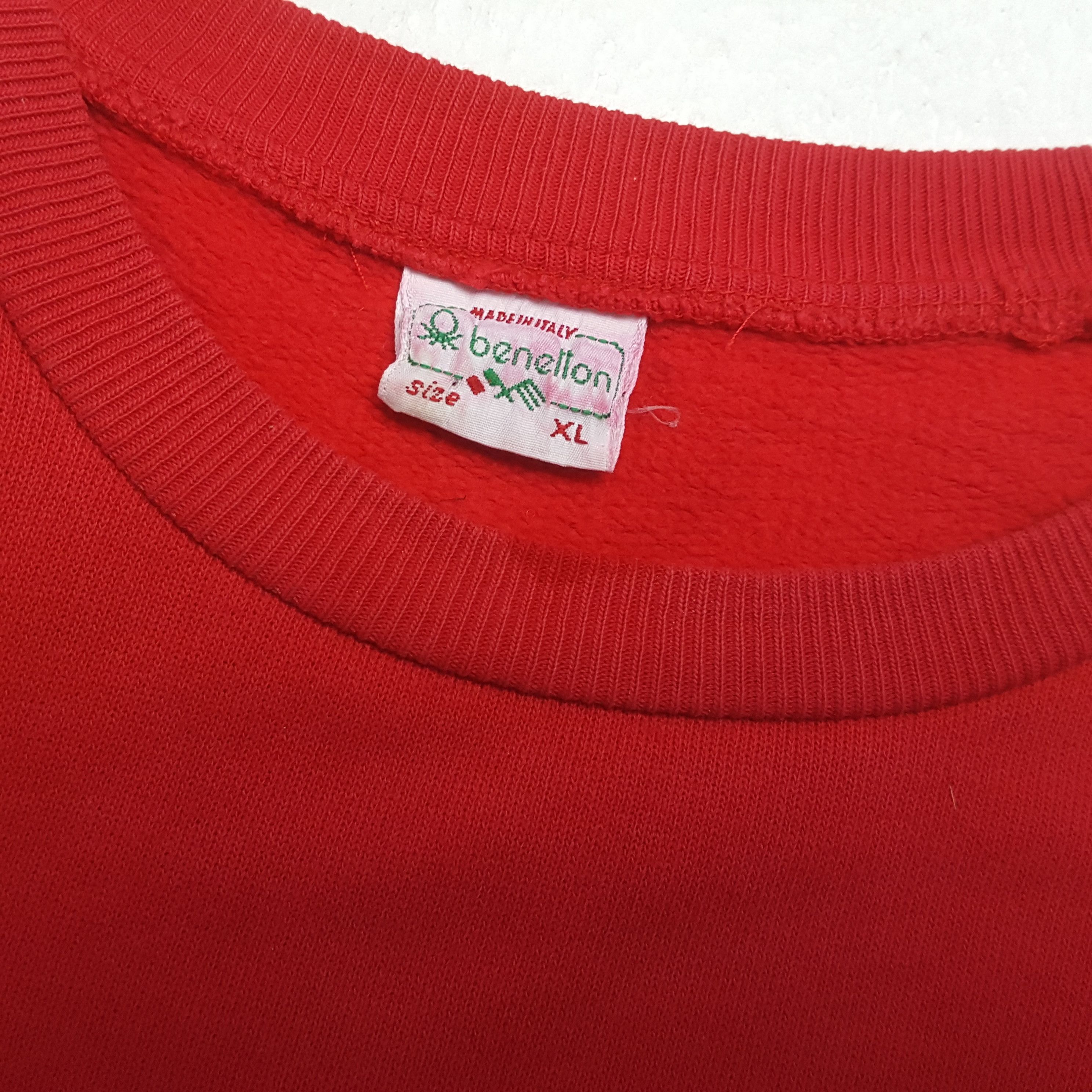 Benetton × United Colors Of Benetton BENETTON Center Spellout Design Sweatshirt Size US XXL / EU 58 / 5 - 8 Thumbnail