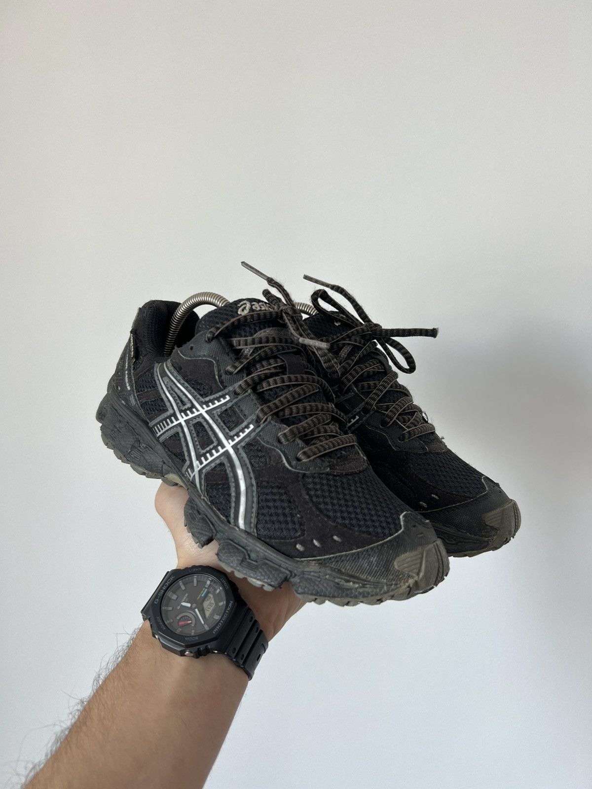 Asics × Goretex Asics Gel Trail Goretex Black Low Sneakers Hype Rare Y2k Size US 6 / IT 36 - 2 Thumbnail