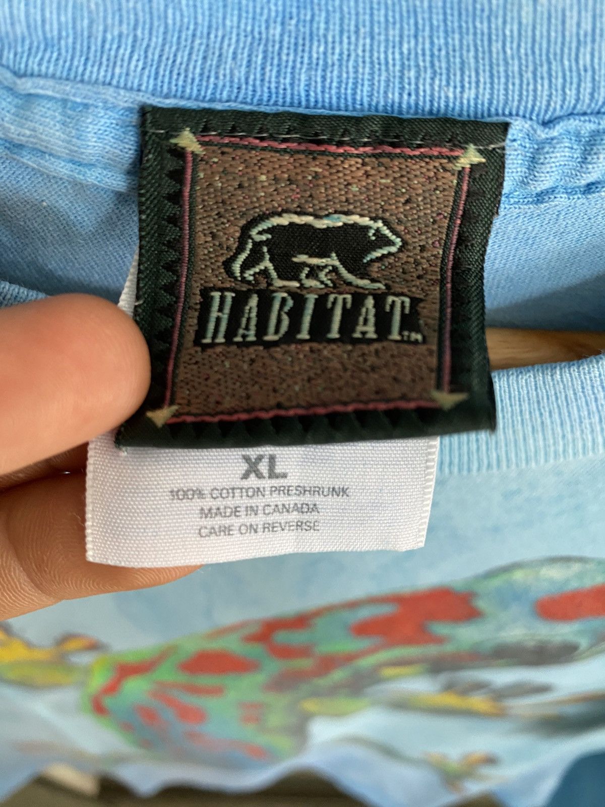 Habitat × Vintage Vintage Habitat Leopard Gecko Tie Dye Shirt Size US XL / EU 56 / 4 - 6 Thumbnail