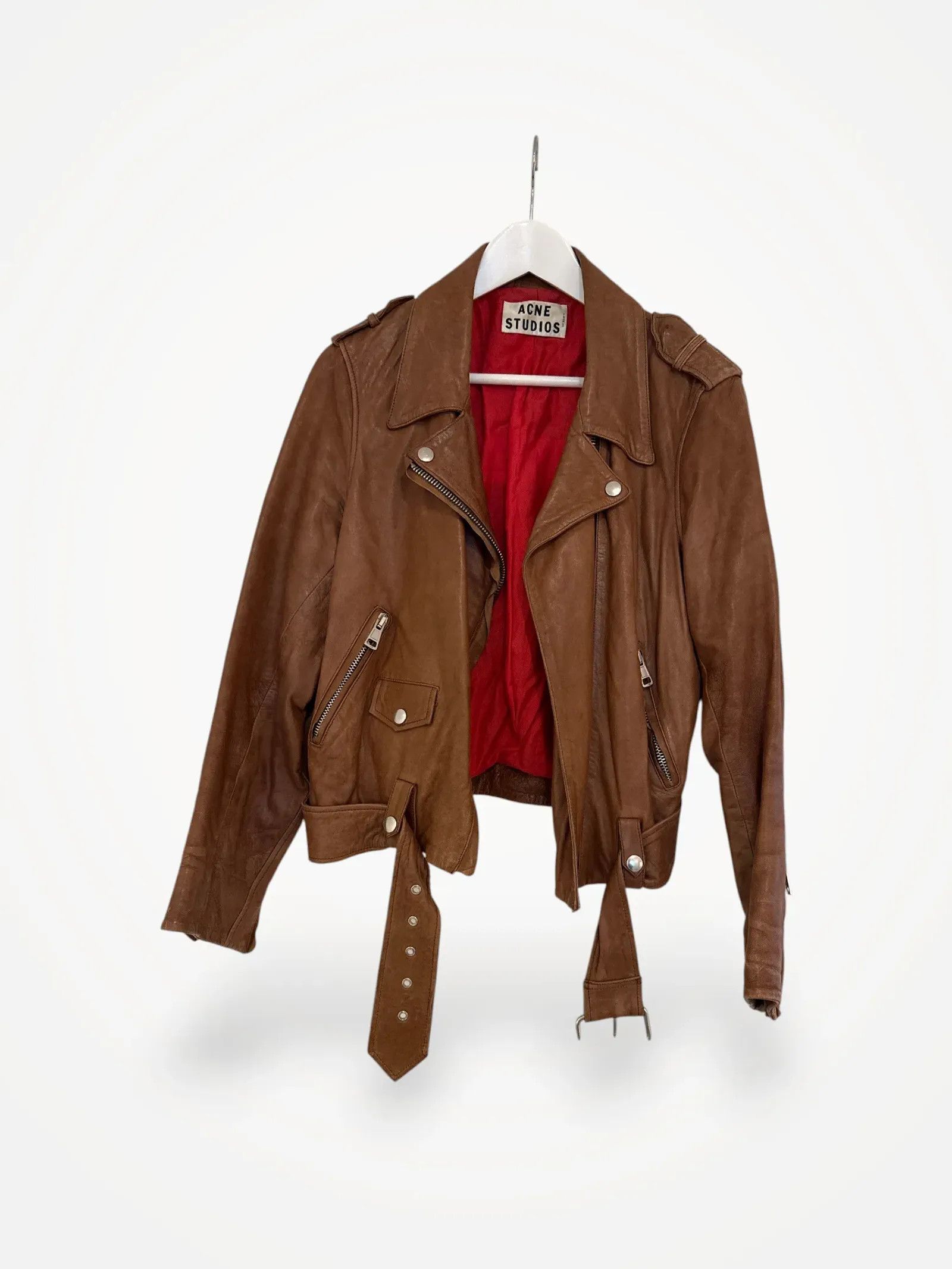 Acne Studios Acne Studios Leather Jacket Size S / US 4 / IT 40 - 1 Thumbnail