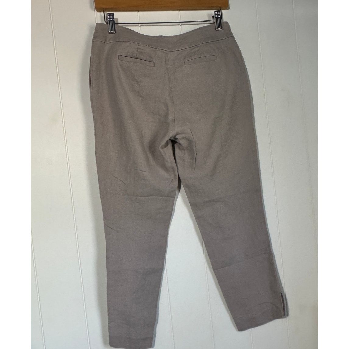 Boden Boden Linen Cotton Blend Capris Flat Front Neutral 8 Petite Size 30" / US 8 / IT 44 - 4 Thumbnail