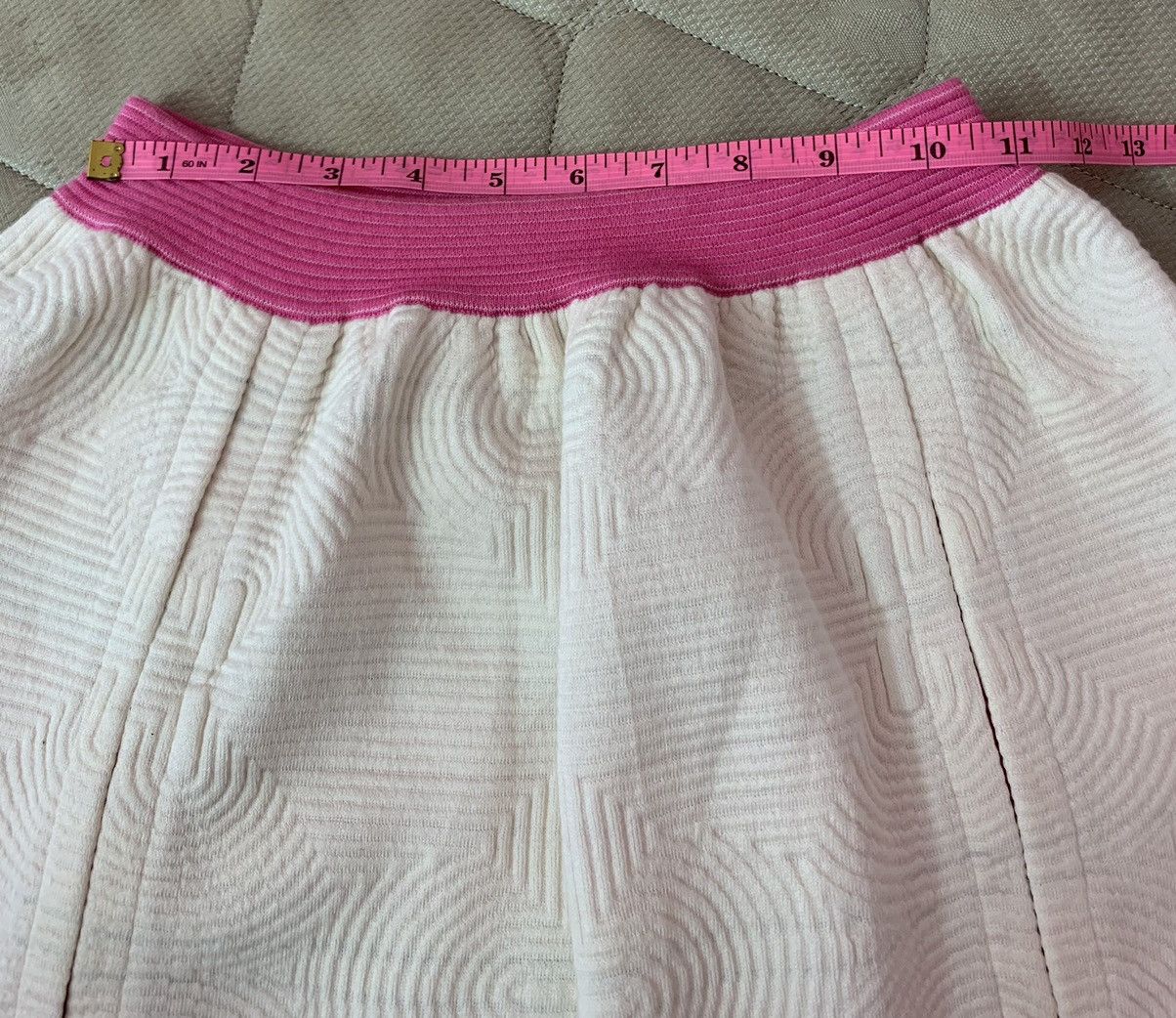 Chanel CHANEL 16C SOUL LINE ZIP SKIRT PINK WHITE Size 25" / US 0 / IT 36 - 11 Thumbnail