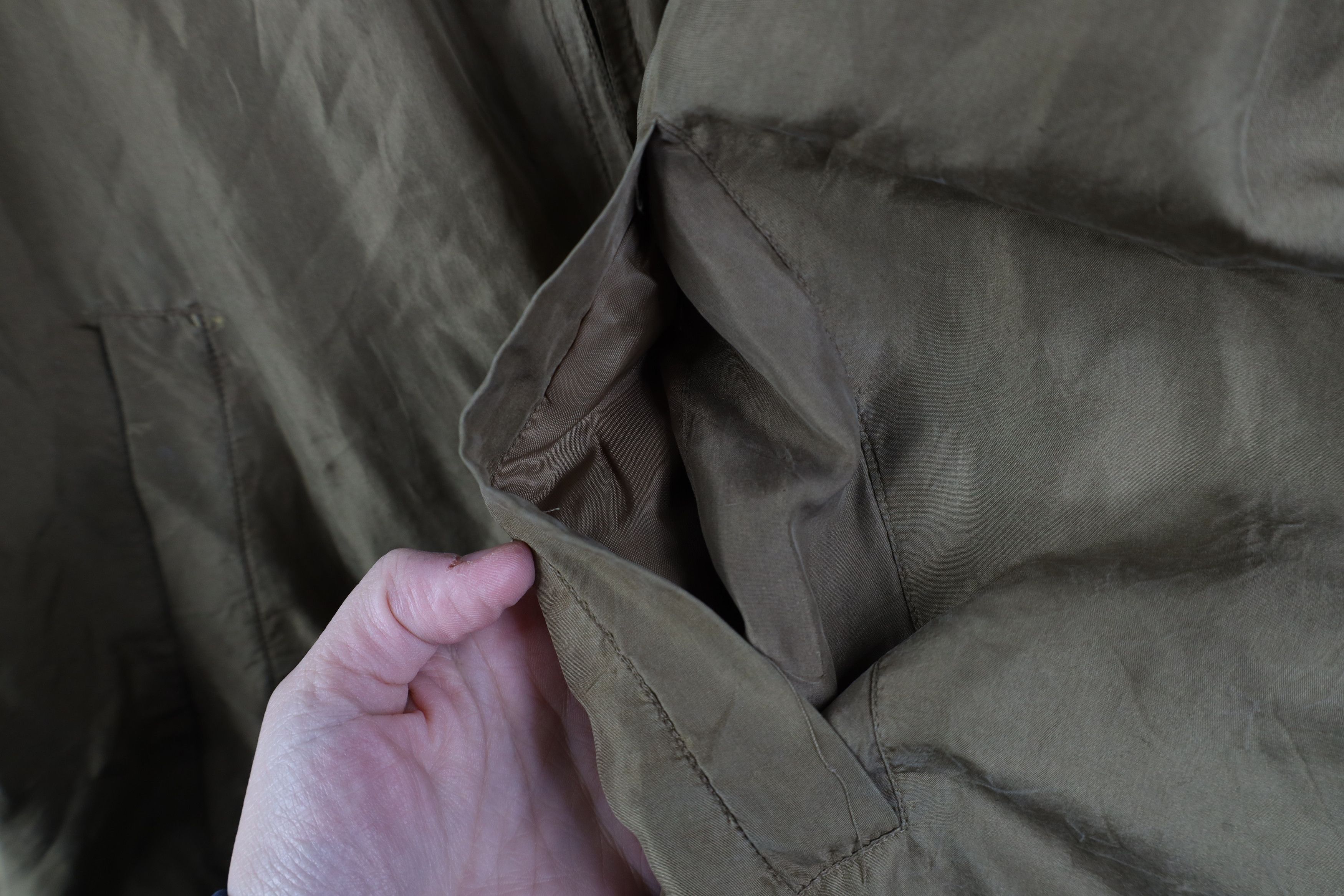 Vintage Vintage 90s Streetwear Silk Cafe Racer Bomber Jacket Green Size US L / EU 52-54 / 3 - 8 Thumbnail