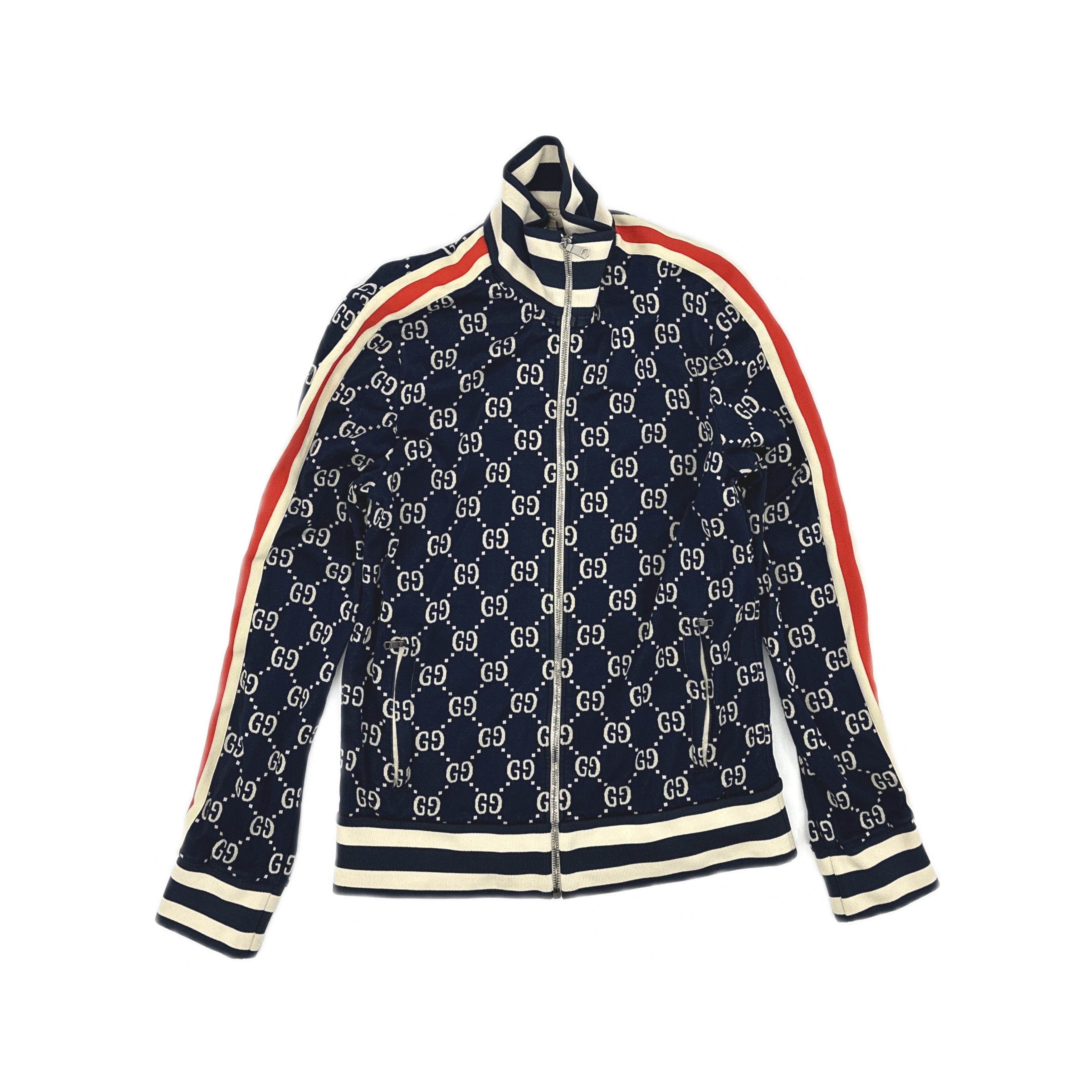 Gucci Gucci GG Monogram Cotton Zip-Up Jacket Size L Size US L / EU 52-54 / 3 - 1 Thumbnail