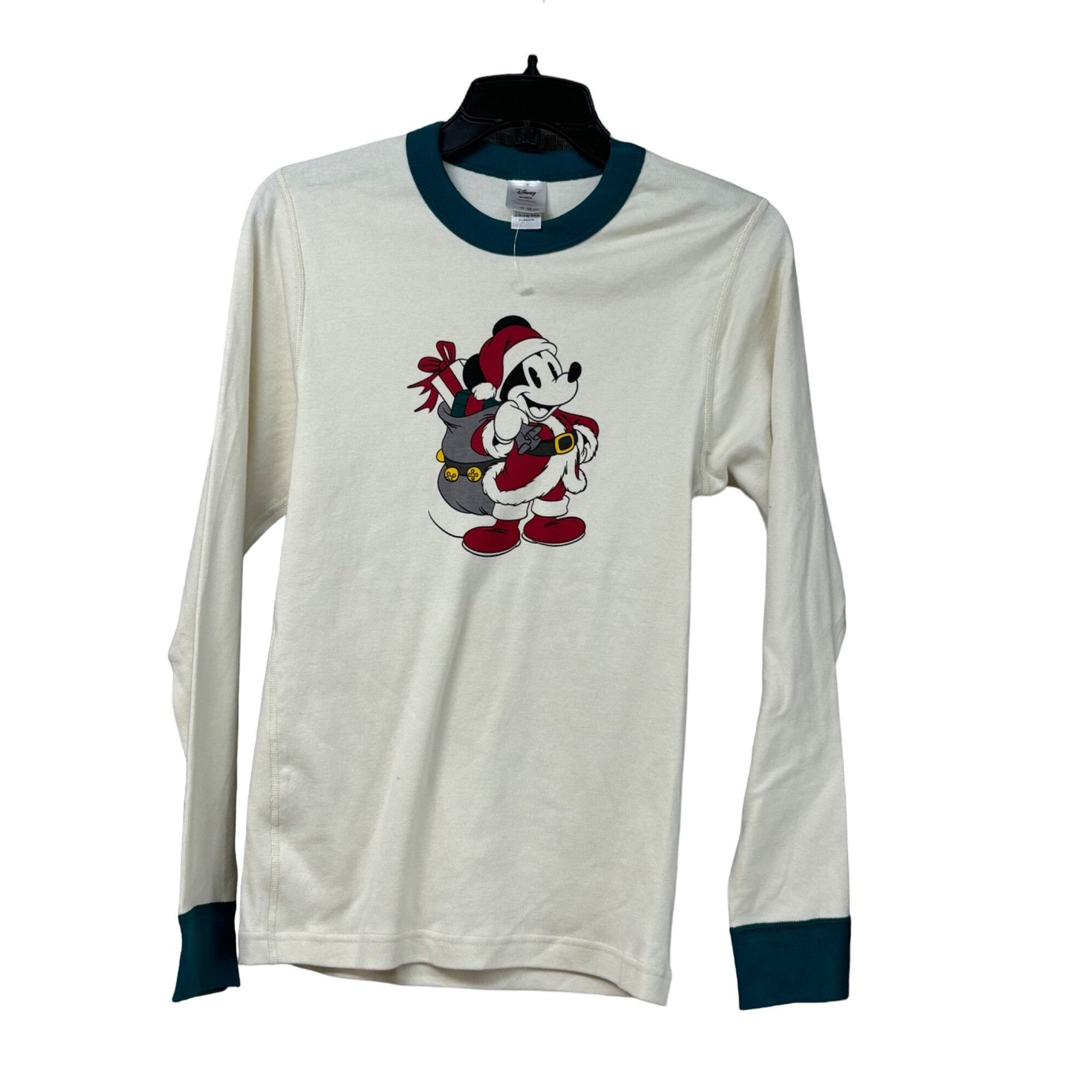 Disney Disney Junior's Mickie Holiday Ringer Long Sleeve Tee, Cream Size S / US 4 / IT 40 - 2 Thumbnail