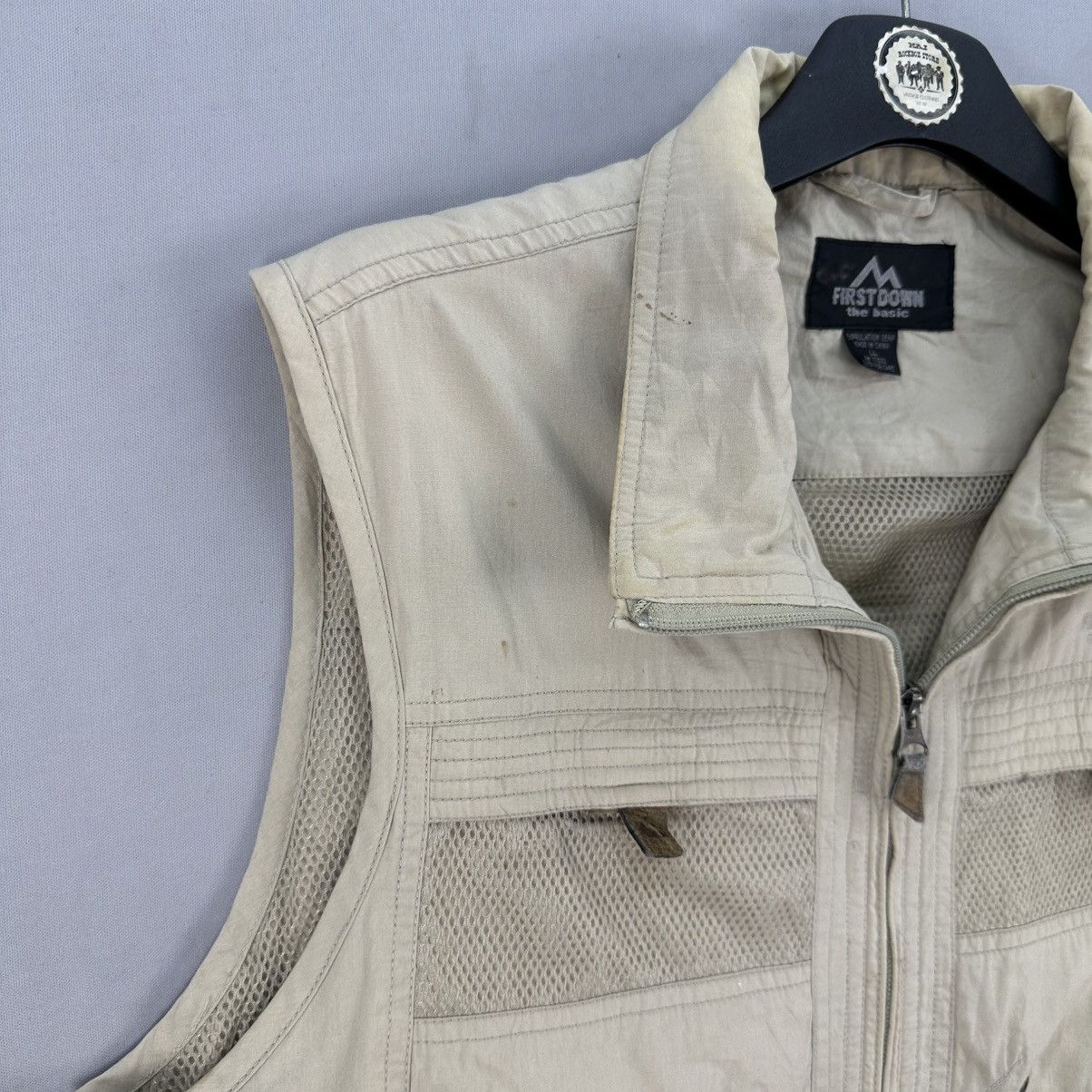 Vintage Vintage 90'a First Down The Basic Outdoor Vest Size US M / EU 48-50 / 2 - 2 Thumbnail