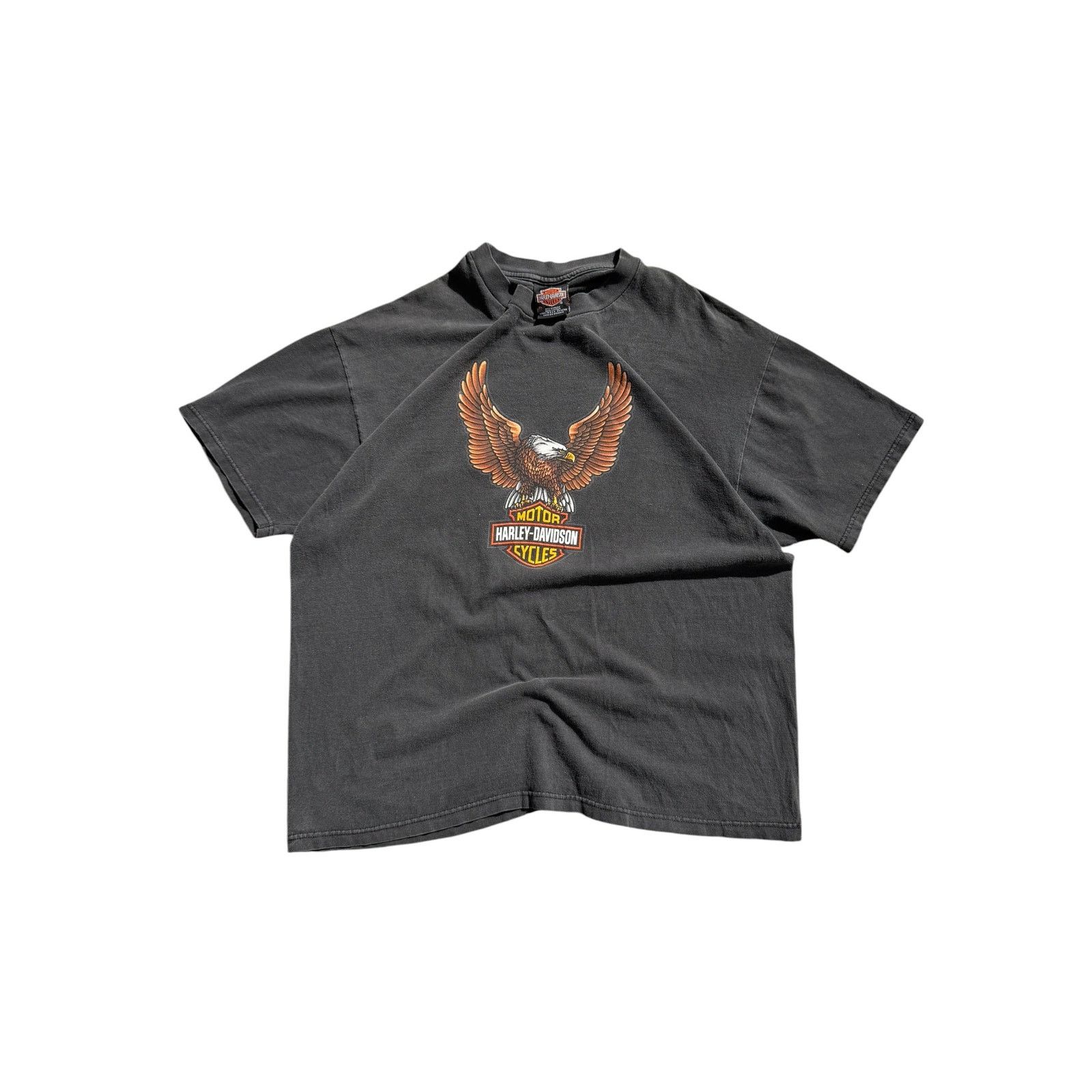 Harley Davidson Vintage Faded Harley Davidson Upraised Eagle Tee Size US XL / EU 56 / 4 - 1 Thumbnail