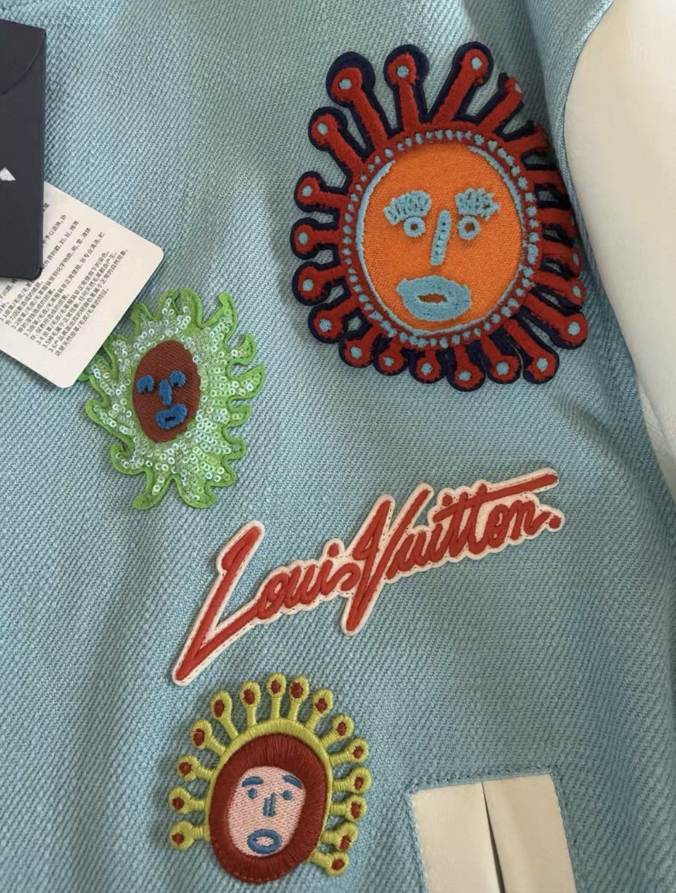 Louis Vuitton × Yayoi Kusama Louis Vuitton x Yayoi Kusama 52 Embroidered Varsity Jacket Size US L / EU 52-54 / 3 - 4 Thumbnail