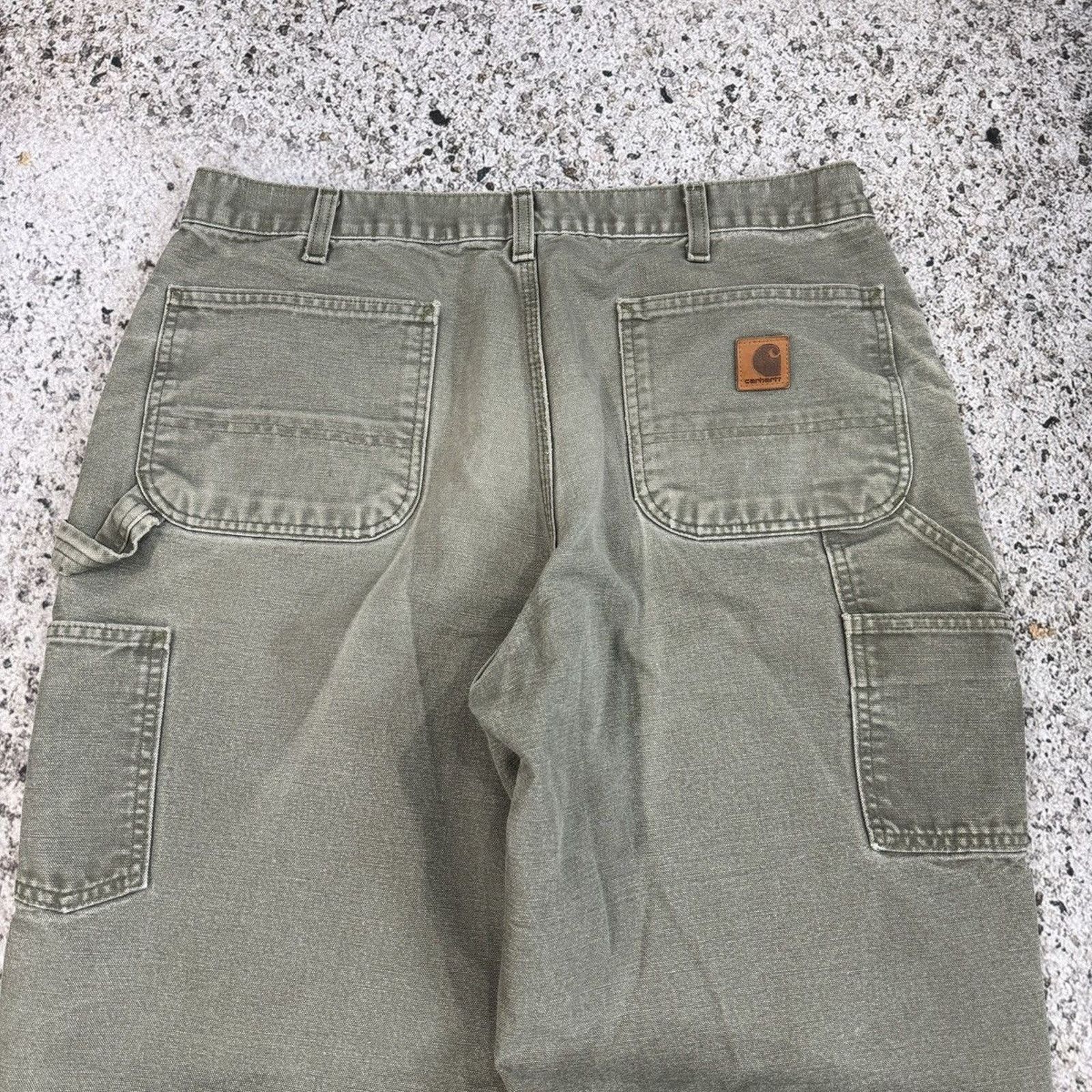 Carhartt Thrashed Faded Distressed Carhartt Pants ERD Grunge Chrome Size US 34 / EU 50 - 7 Thumbnail