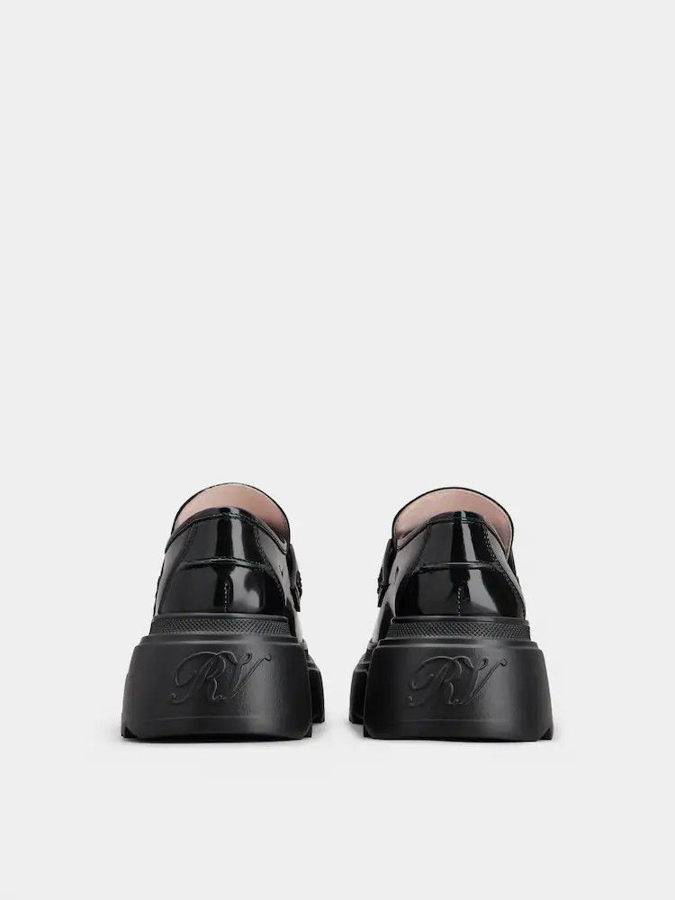 Roger Vivier o1s22i1n0824 Wallaviv Patent Leather Loafers in Black Size US 10 / IT 40 - 5 Thumbnail