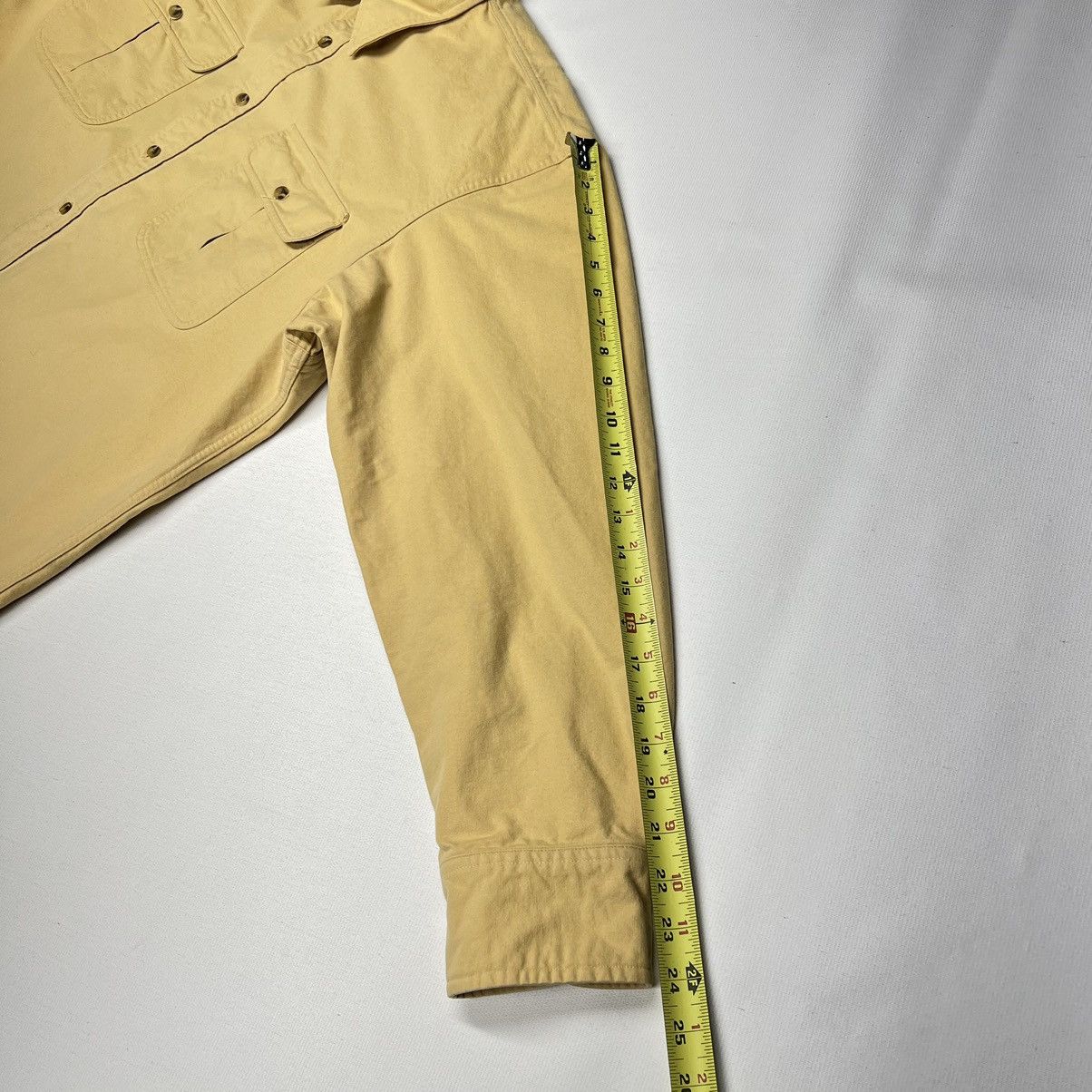 Cabelas × Vintage Cabelas Button Down Shirt Yellow Flannel Heavy Long Sleeve Size US XXL / EU 58 / 5 - 18 Thumbnail