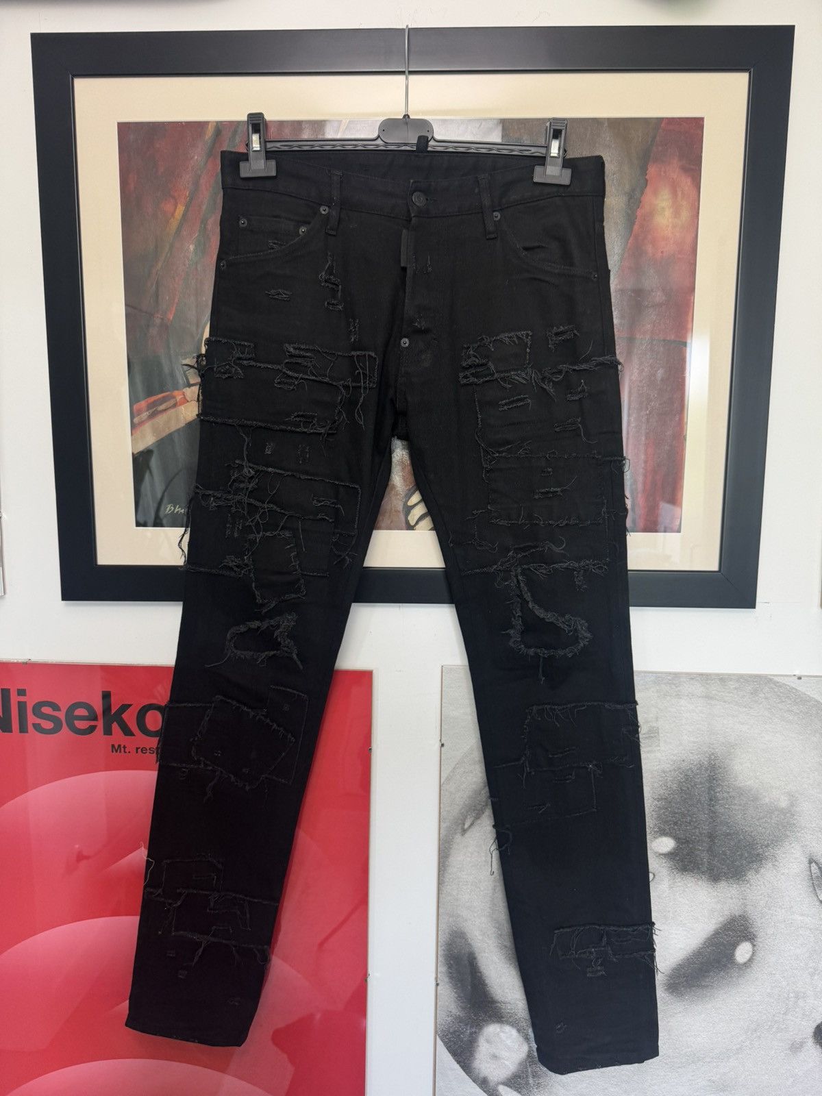 Dsquared2 Dsquared2 Cool Guy Black Distressed Denim Jeans Pants Italy Size US 32 / EU 48 - 1 Thumbnail