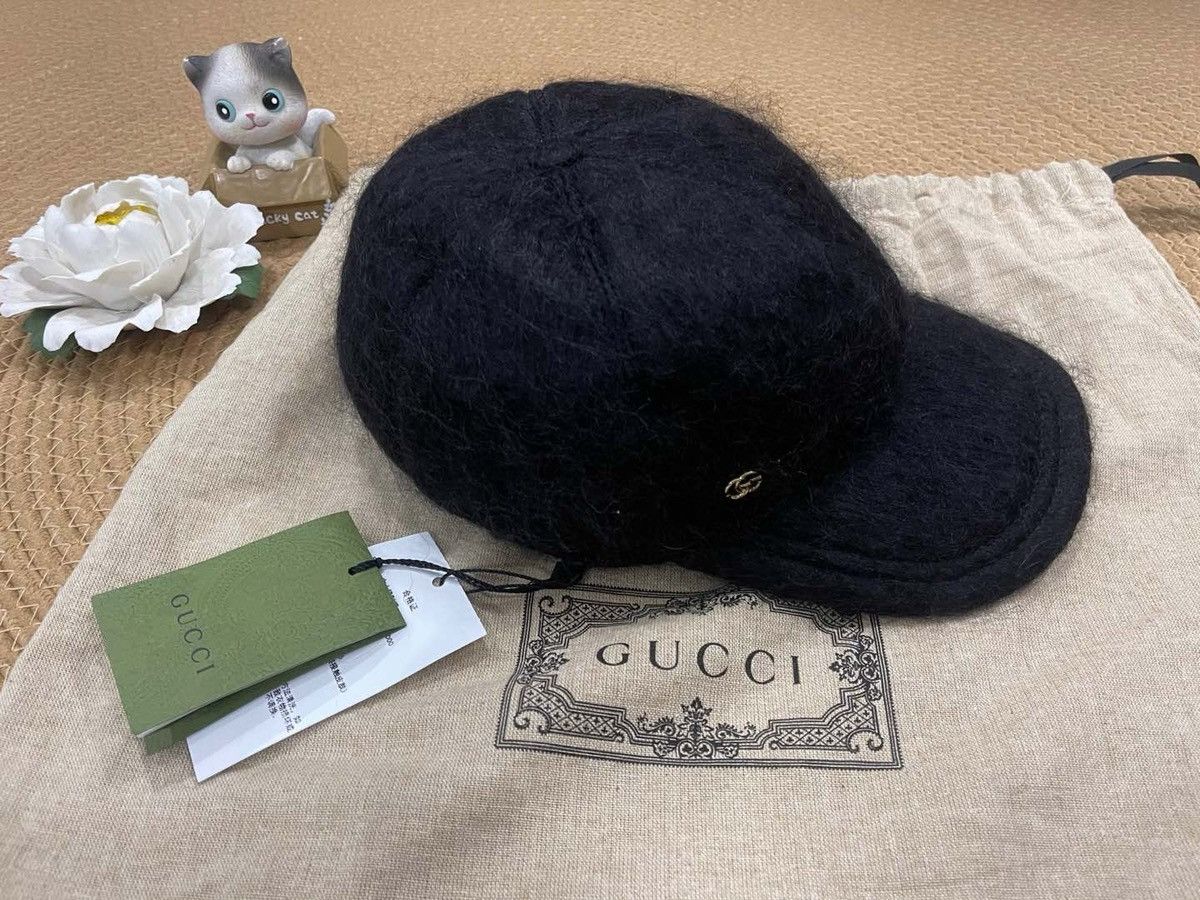 Gucci GUCCI Mohair Baseball Cap Petit Marmont XL Size ONE SIZE - 1 Thumbnail
