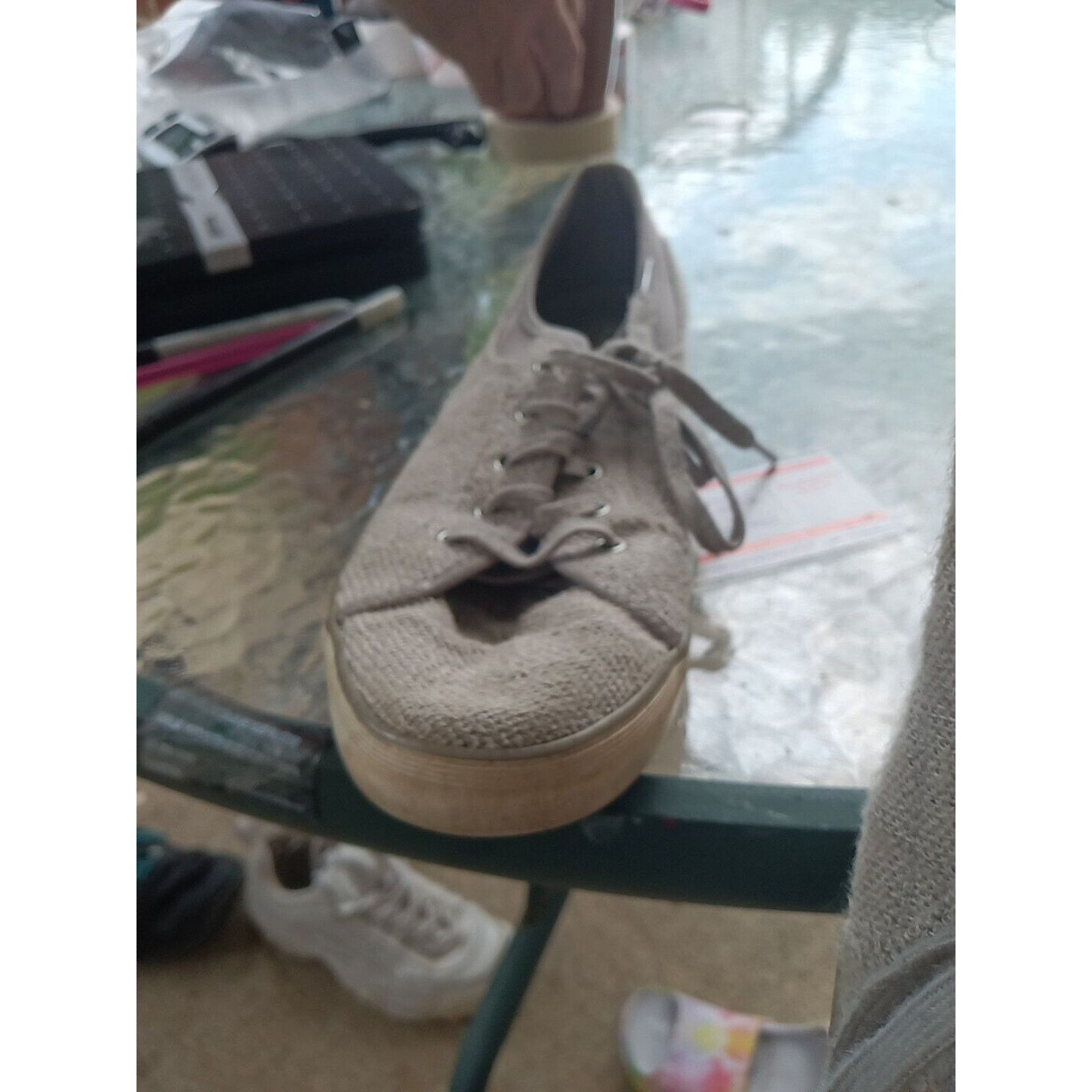 Keds KEDS Gray Lace Up Fashion Sneakers Fabric Women’s Size 9 Size US 9 / IT 39 - 6 Thumbnail